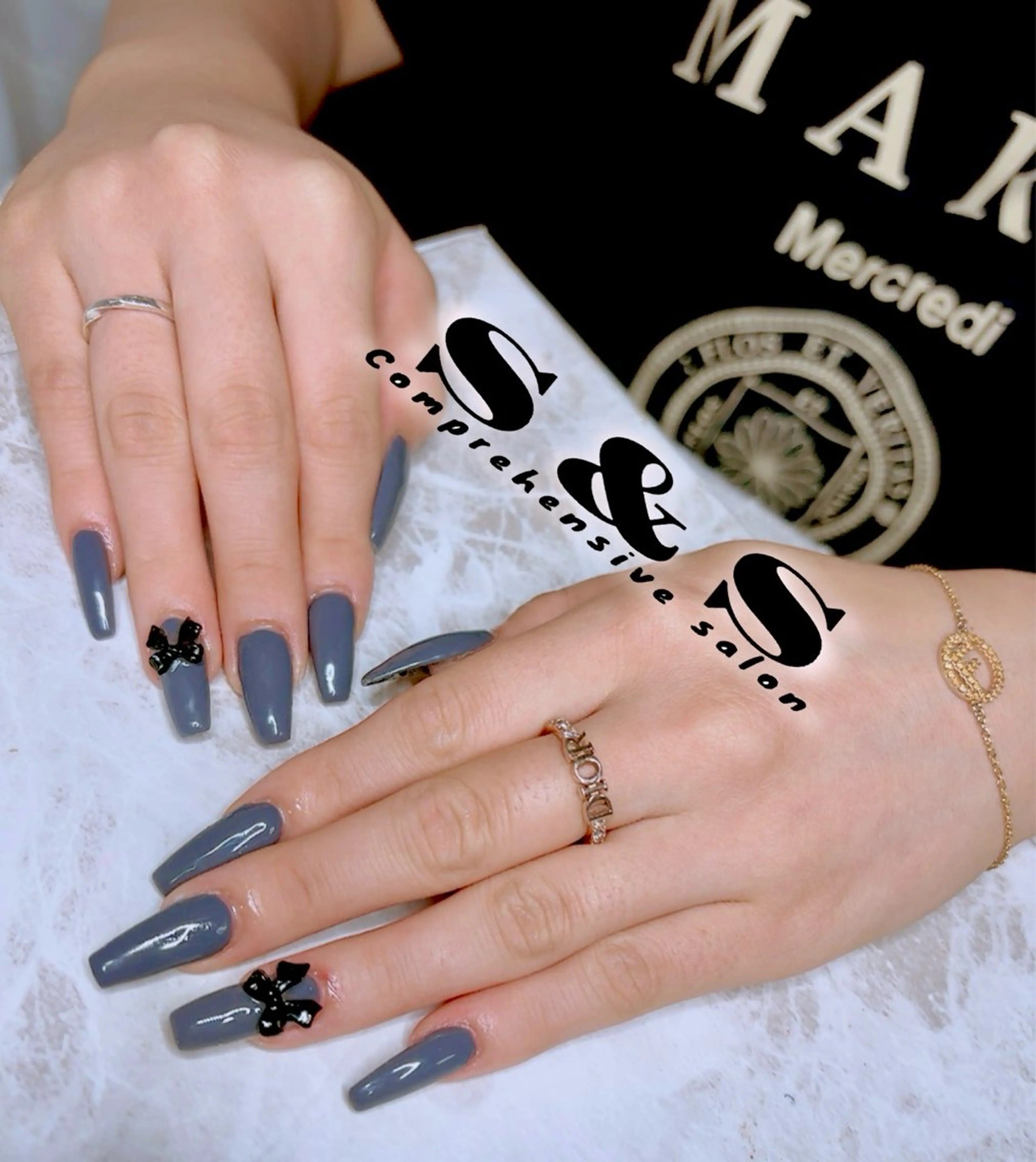 ネイル リボン S&S 村田小百合のネイルデザイン