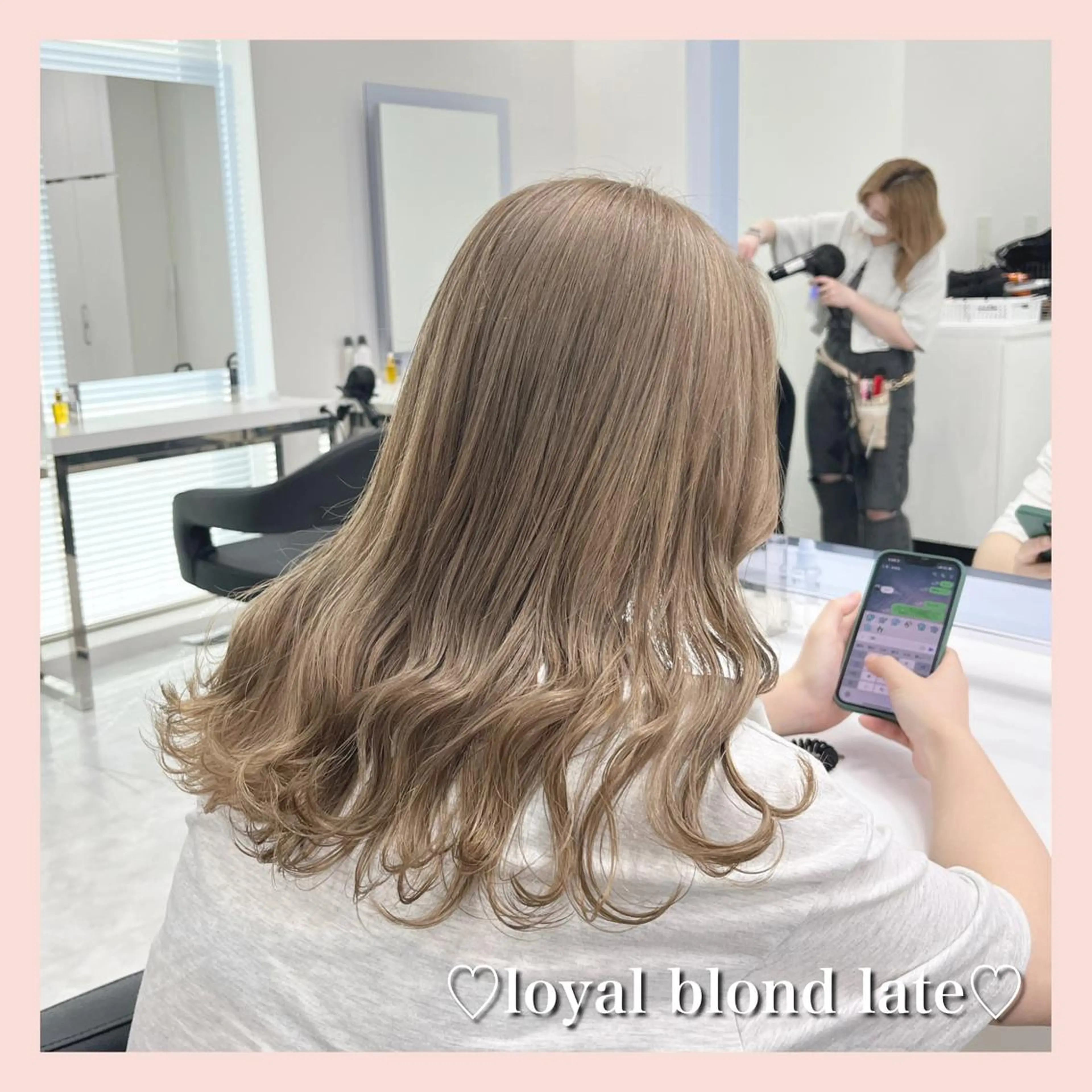 カラー ベージュカラー ブリーチ ブロンド ブロンドベージュ ヘアカラー トリートメント 似合わせ💗透け感 💗うる艶カラー💗のヘアスタイル