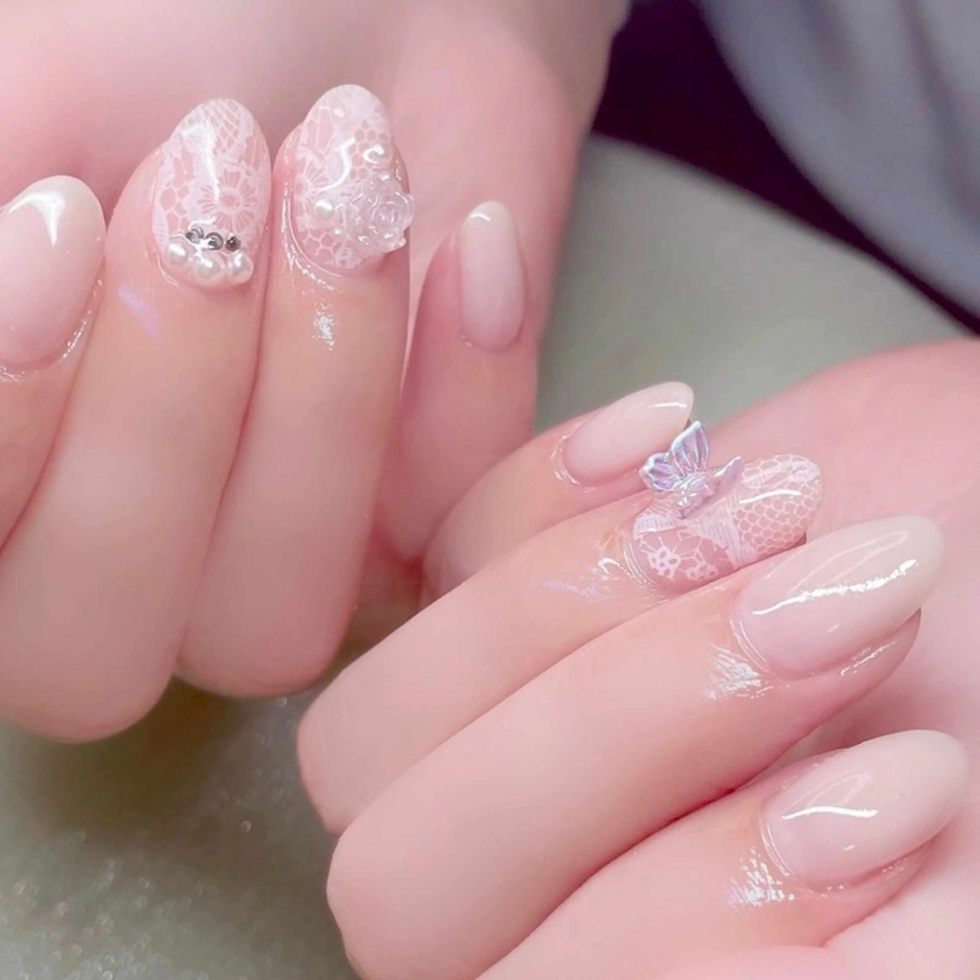 ネイル ストーンネイル ハンドネイル Nailist SUZU所属・Nailist suzuのネイルデザイン