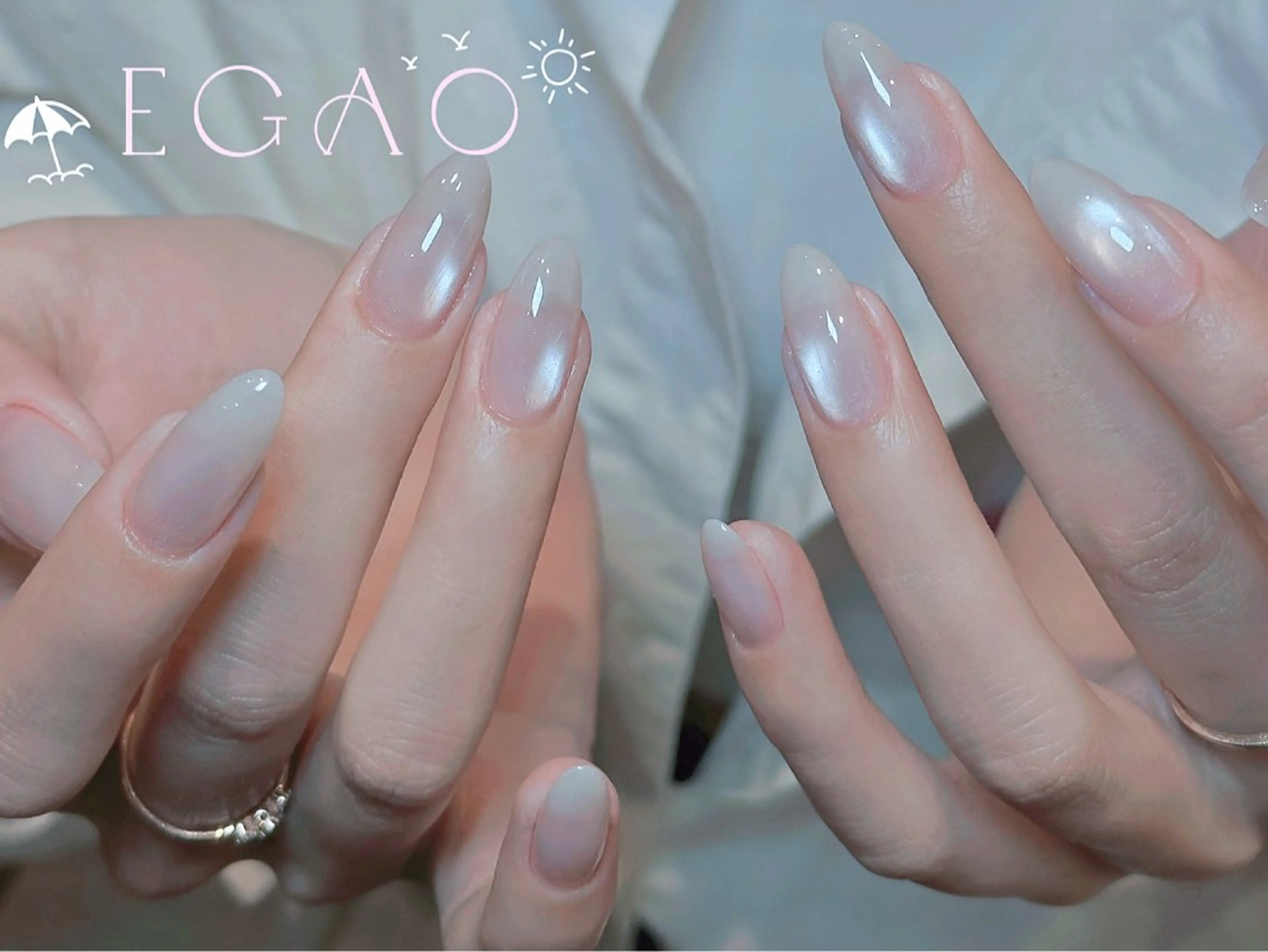 ネイル アートネイル フットネイル フレンチネイル ジェルネイル グラデーション ハンドネイル Egao Nail Salonのネイルデザイン