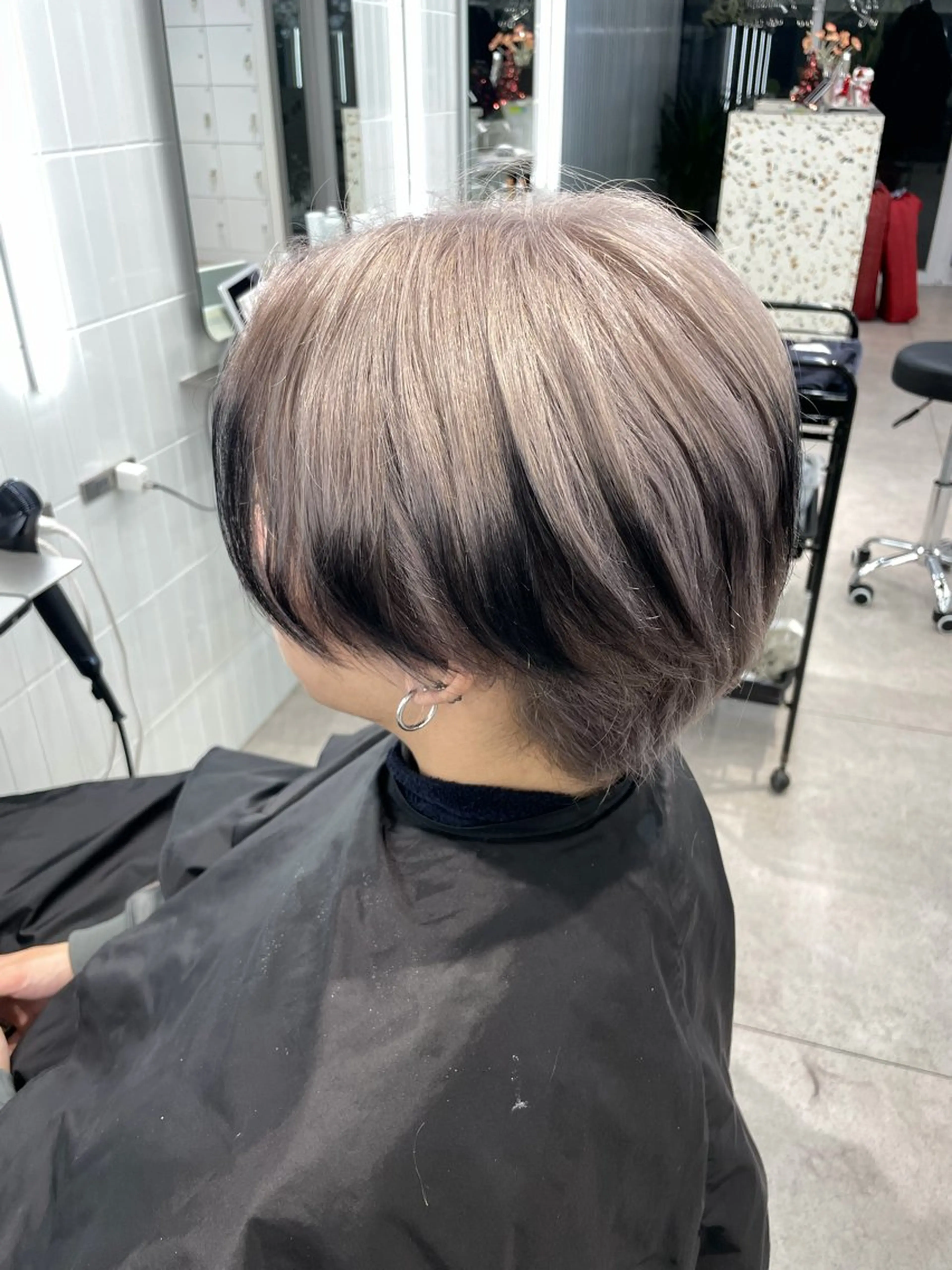 ミディアム カラー ブリーチ ヘアカラー 表参道/ハイライト バレイヤージュのヘアスタイル