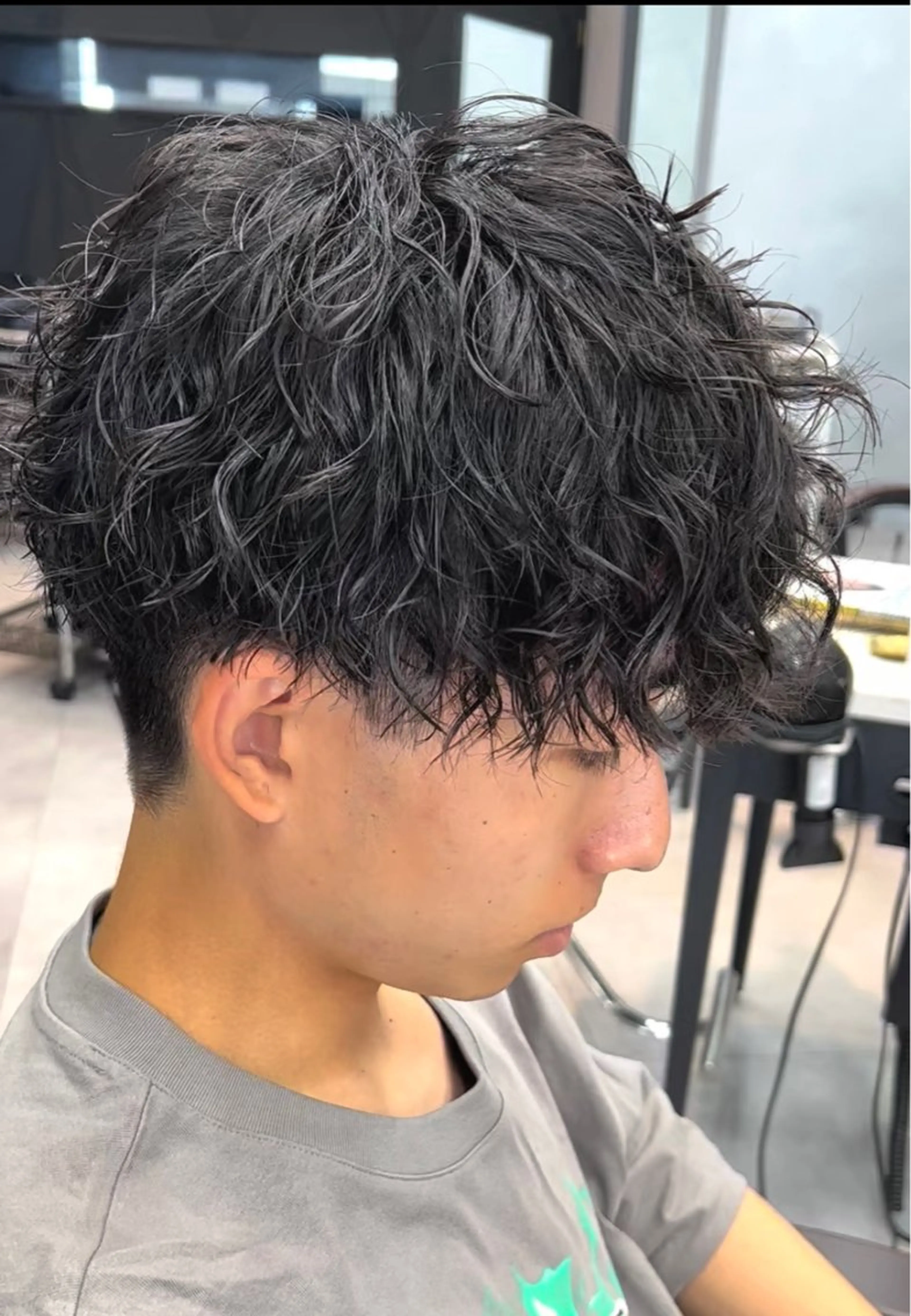 ショート パーマ メンズ カット パーマ 🦩パーマン🦩佐藤 航太のヘアスタイル