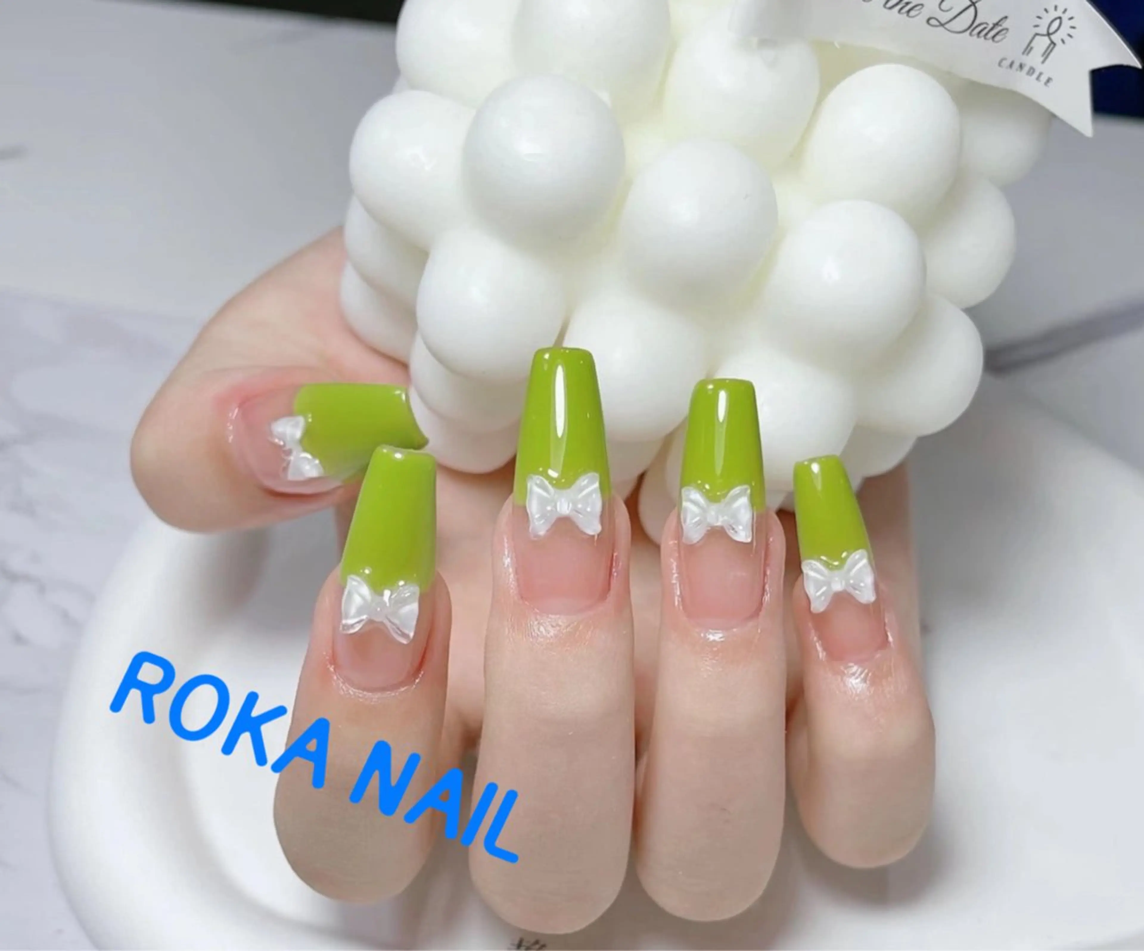 ネイル 長さ出し ワンカラーネイル スカルプネイル ネイルチップ 小方 サトミのネイルデザイン