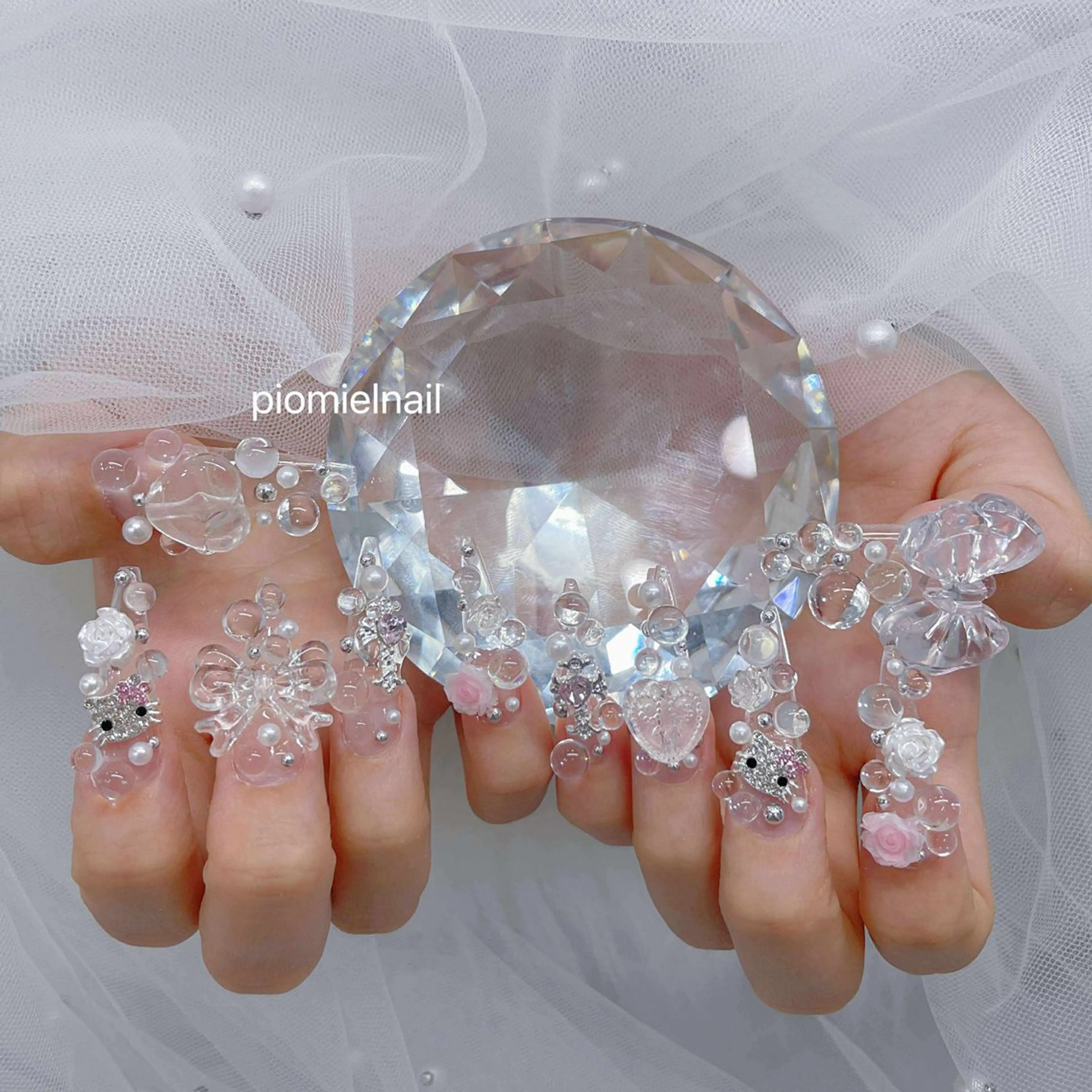 セミロング カラー Pio Mielのネイルデザイン