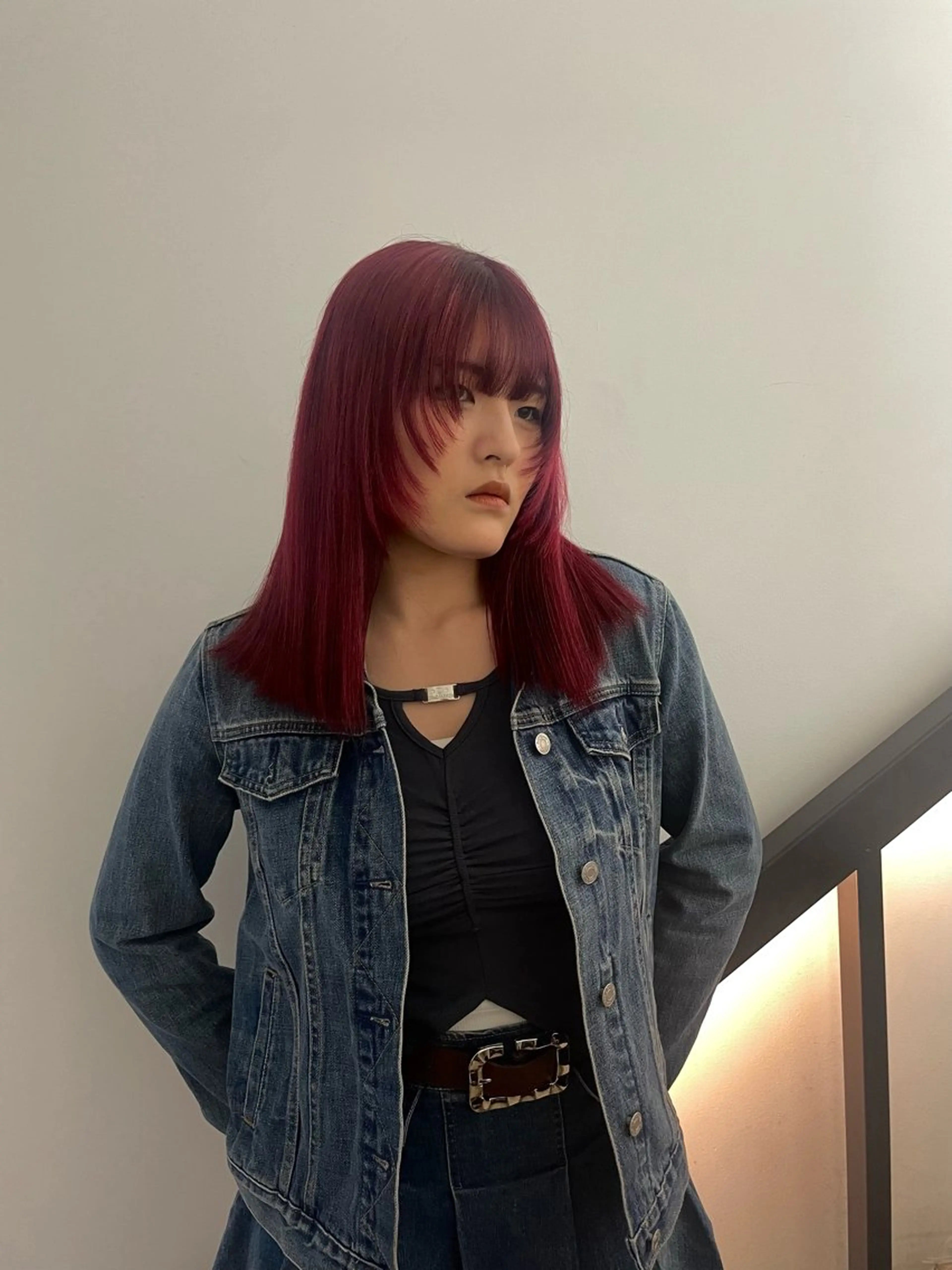 ロング カラー ヘアカラー 🌟暖色系ハイトーン 🌟AIのヘアスタイル