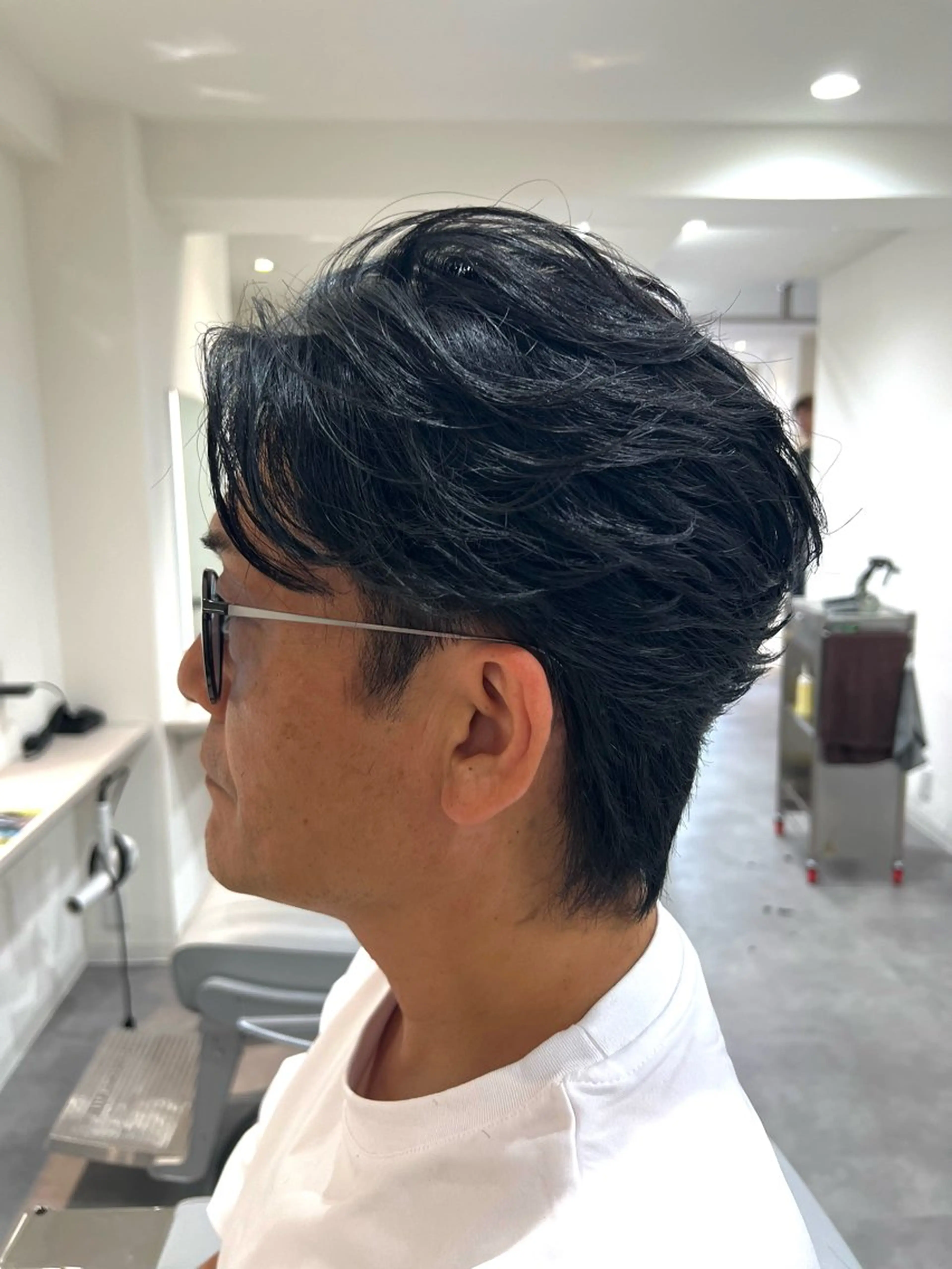 パーマ メンズ フェザーパーマ メンズパーマ Men's NAM 八角のヘアスタイル