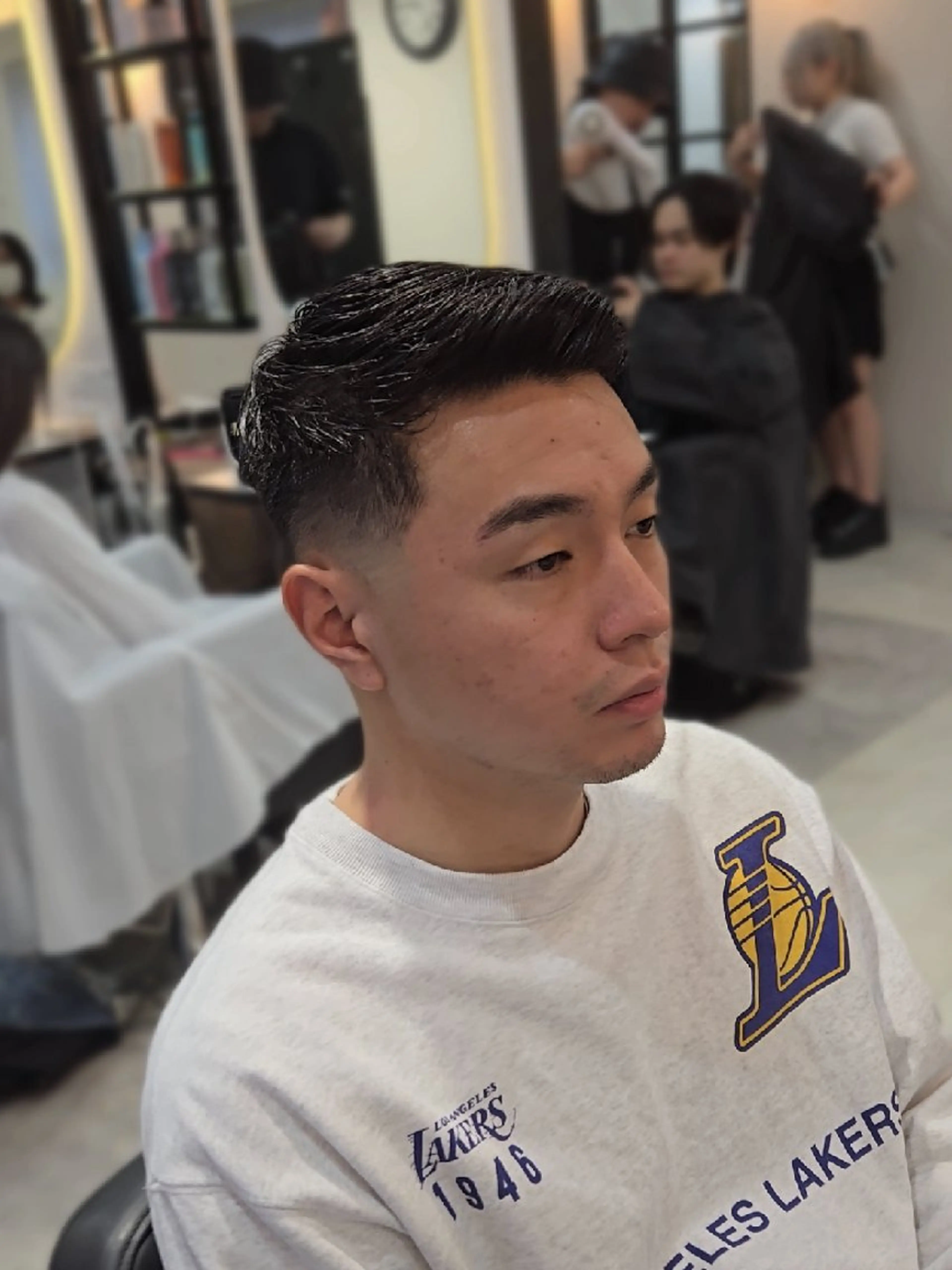 メンズ ショート フェードカット カット ヘアセット Lapis 名古屋駅前店所属・LEN名古屋/パーマ 海外ヘア/メンズ特化のヘアスタイル