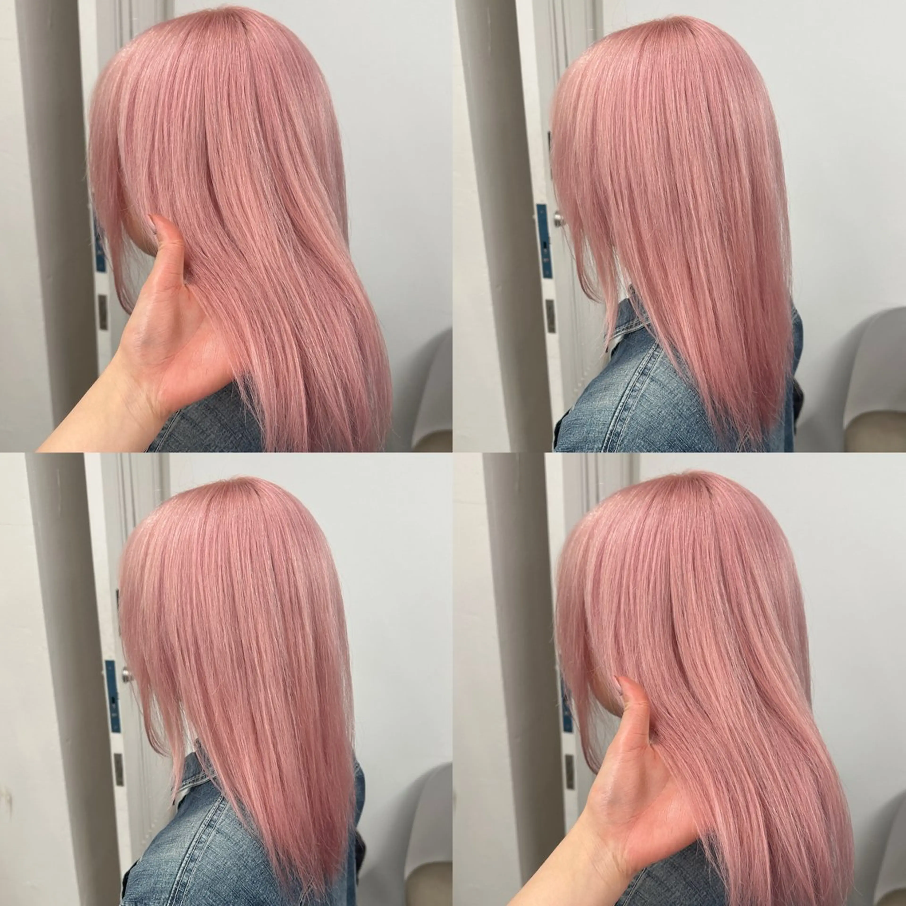 セミロング カラー 韓国風ヘア 小顔カット カット ヘアカラー トリートメント 江坂トレンド韓国風 髪質改善shinoのヘアスタイル