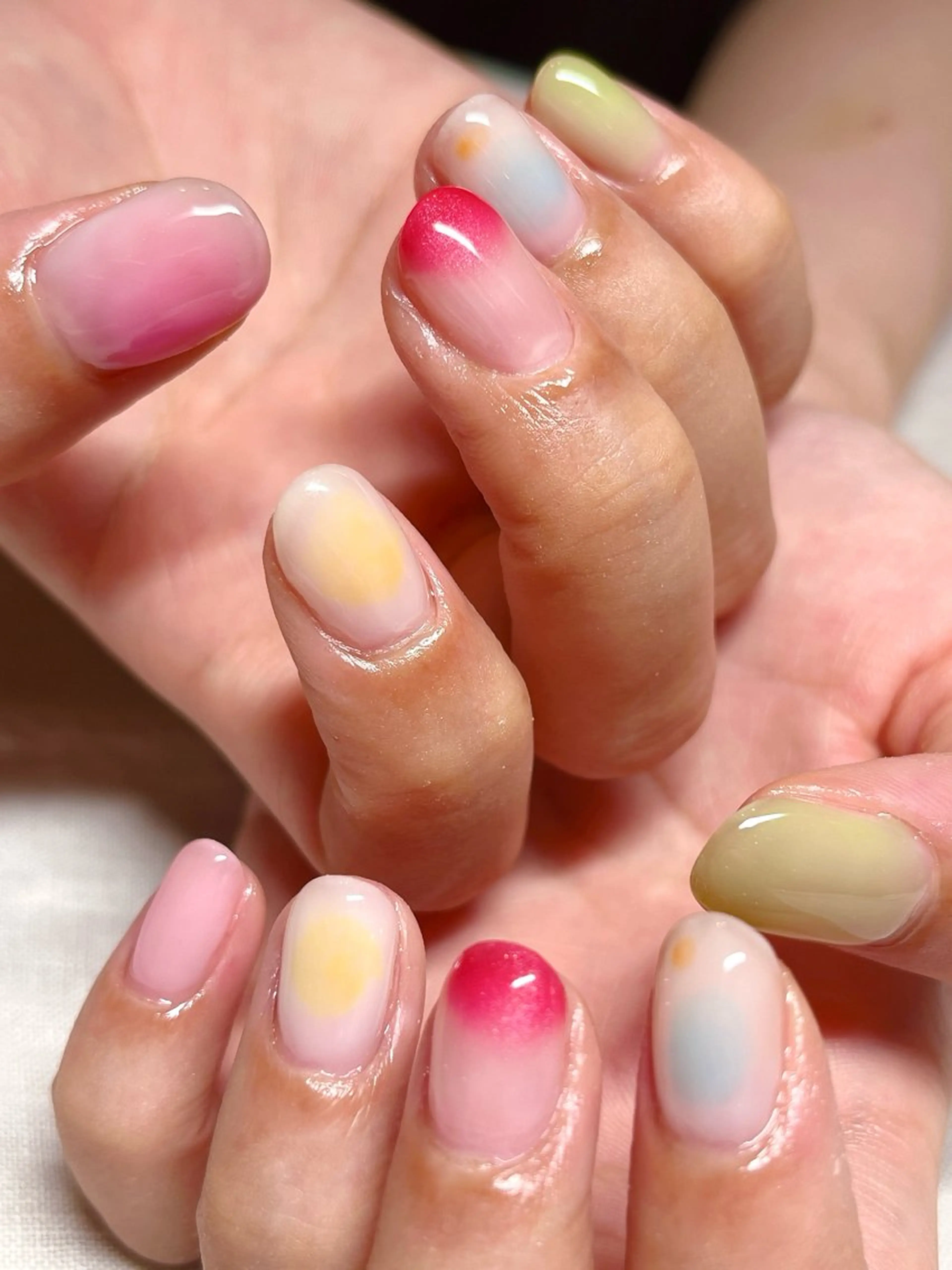 ネイル 長さ出し 持ち込み スカルプネイル atelier mofのネイルデザイン