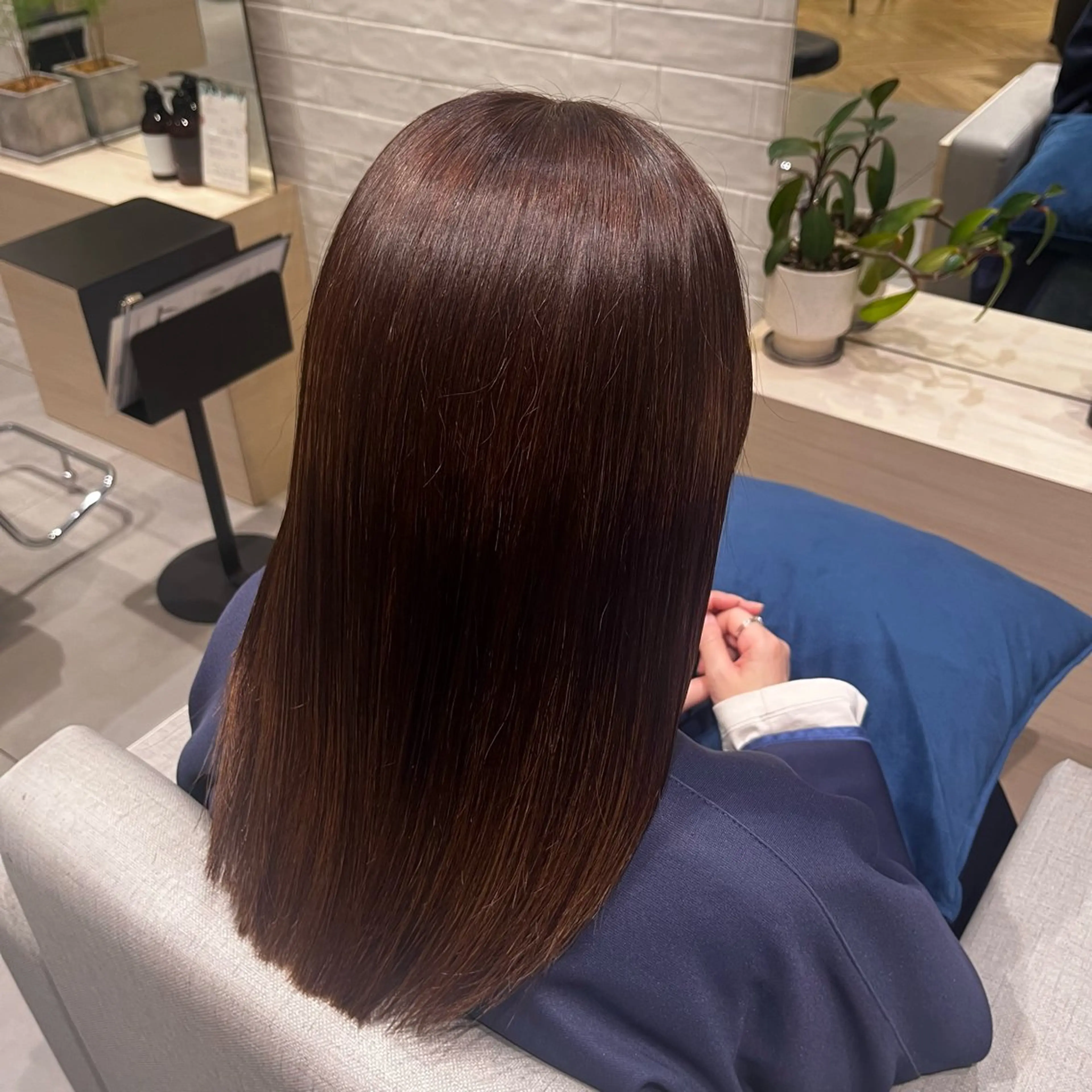 ミディアム カラー ブラウンカラー stair：case 💟川部　陽子💟のヘアスタイル