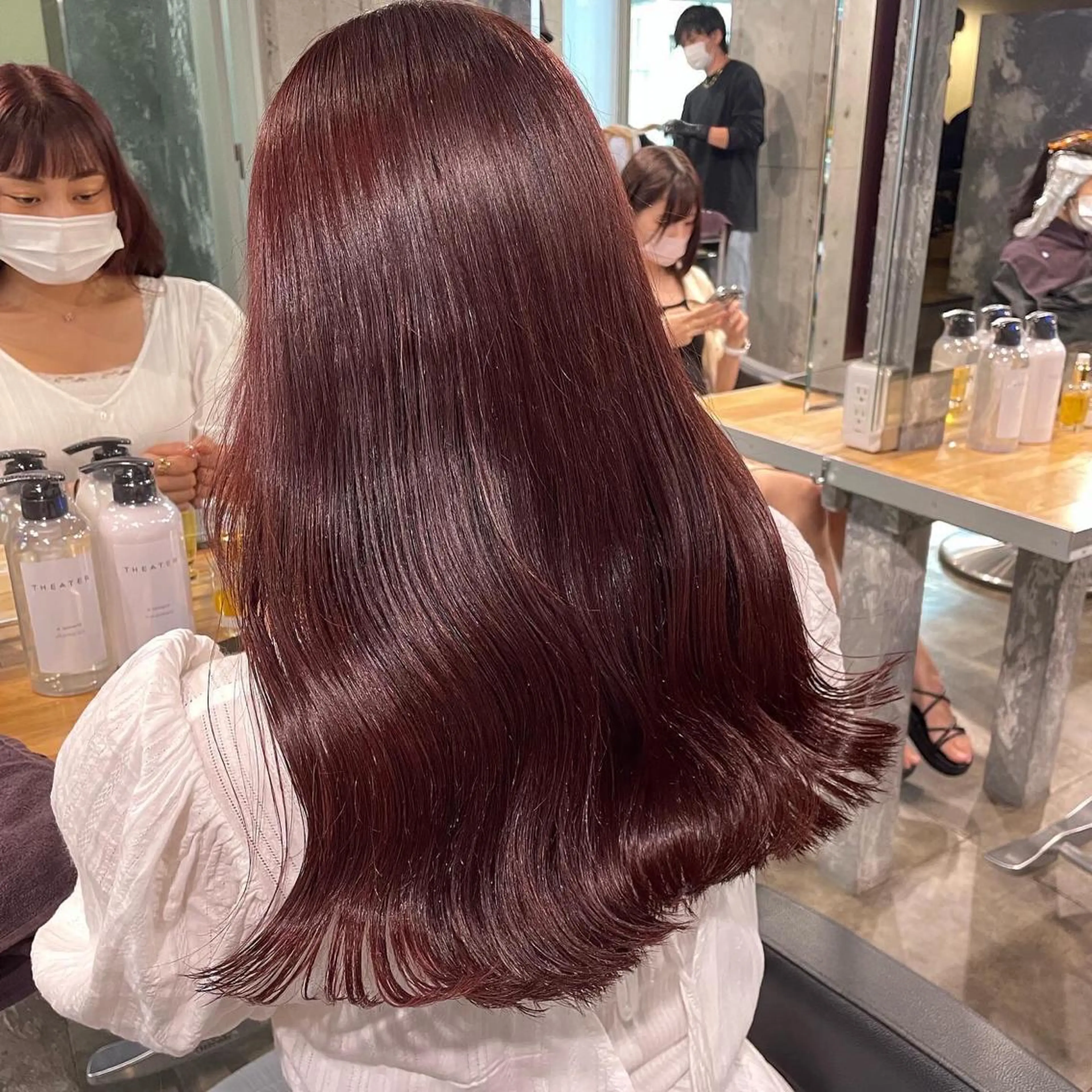 ミディアム カラー ヘアカラー トリートメント ヘアセット 透明感カラー🤍 Kaitoのヘアスタイル
