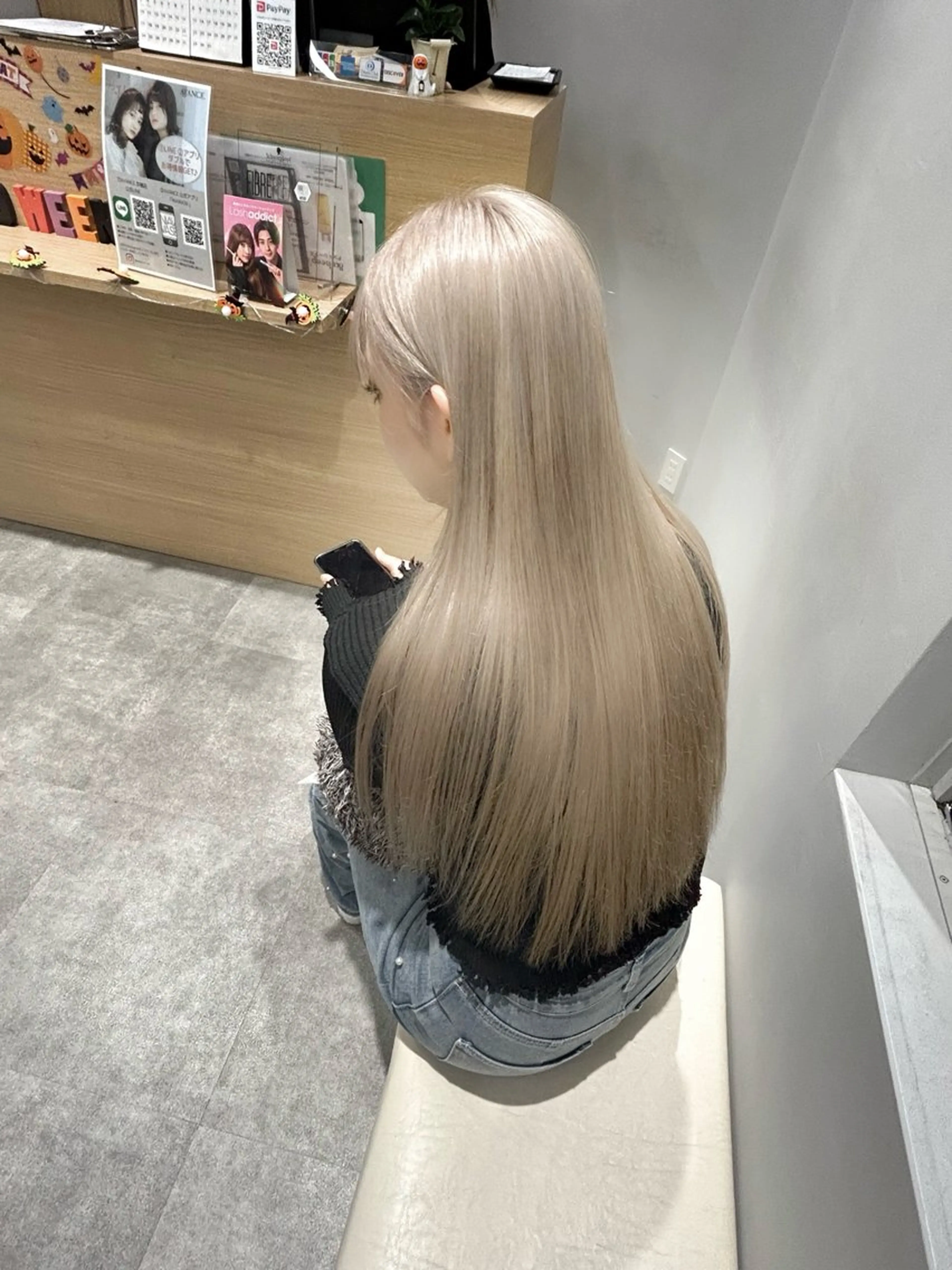 ロング カラー ヘアカラー AVANCE京橋所属・ハイトーンヘア/ 島崎　タクミのヘアスタイル