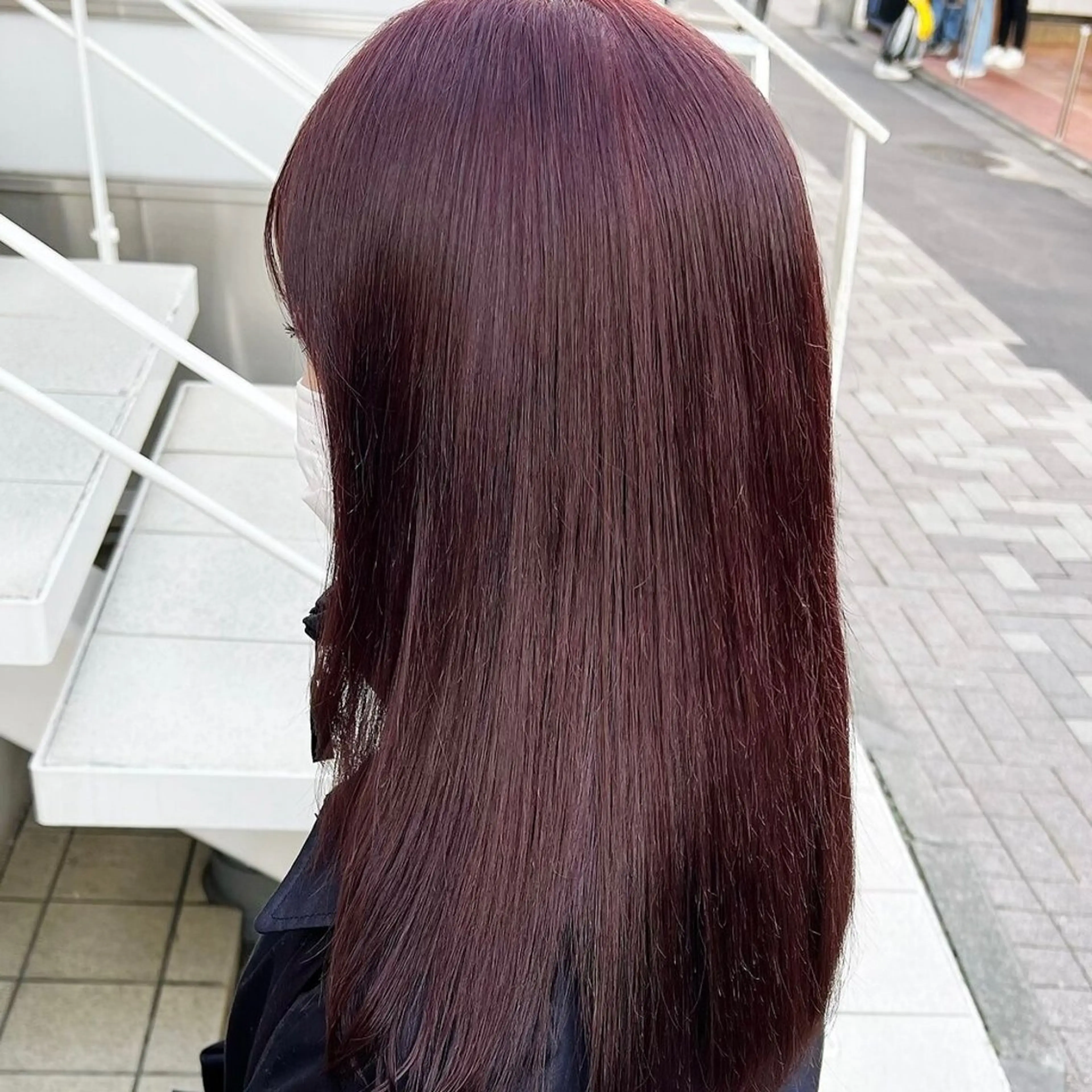 ロング カラー ブリーチ ハイトーンカラー レッドカラー 💖ブリーチ/暖色 𝐘𝐮𝐢💖のヘアスタイル