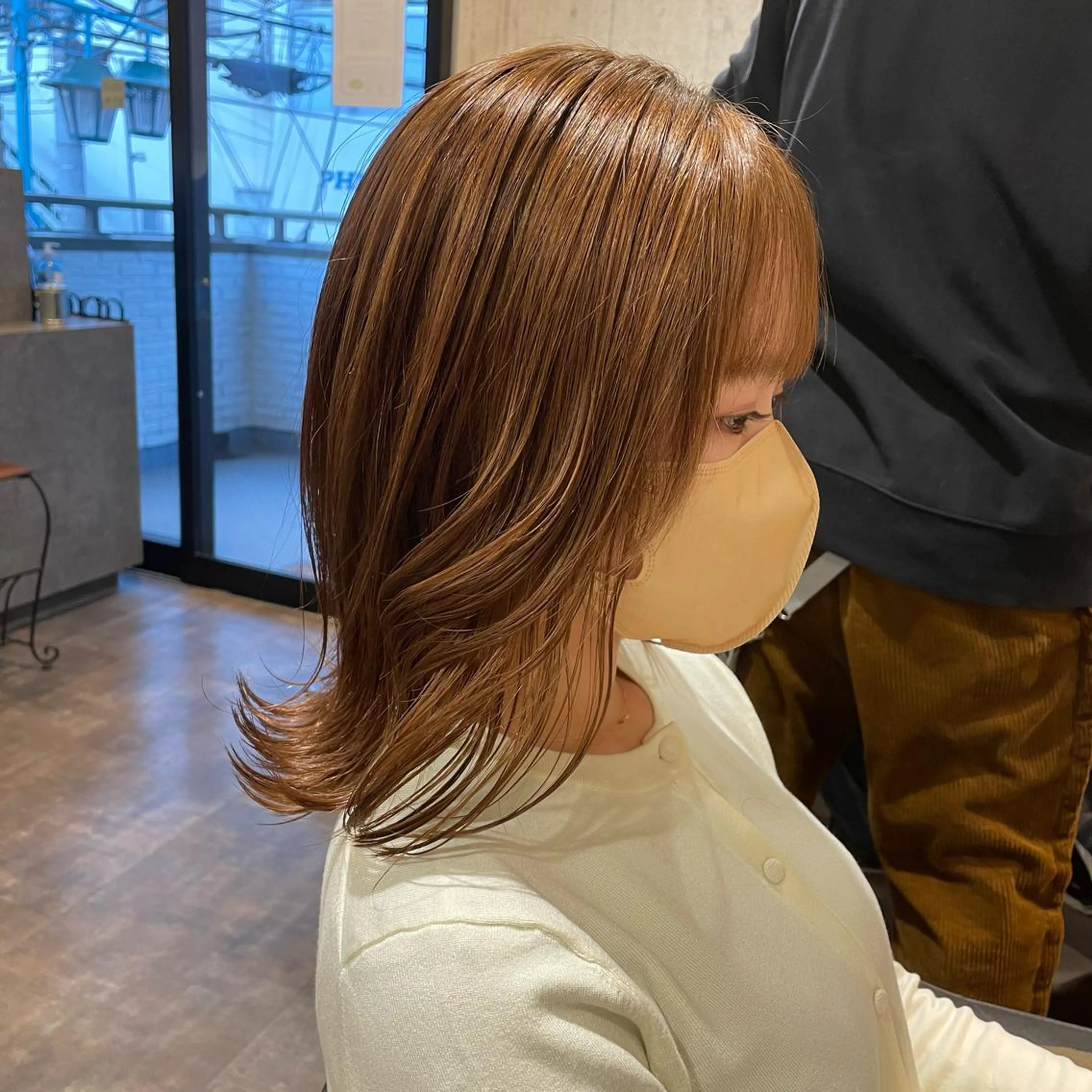 ミディアム ヘアカラー トリートメント Wataru 髪質改善カラー💎のヘアスタイル