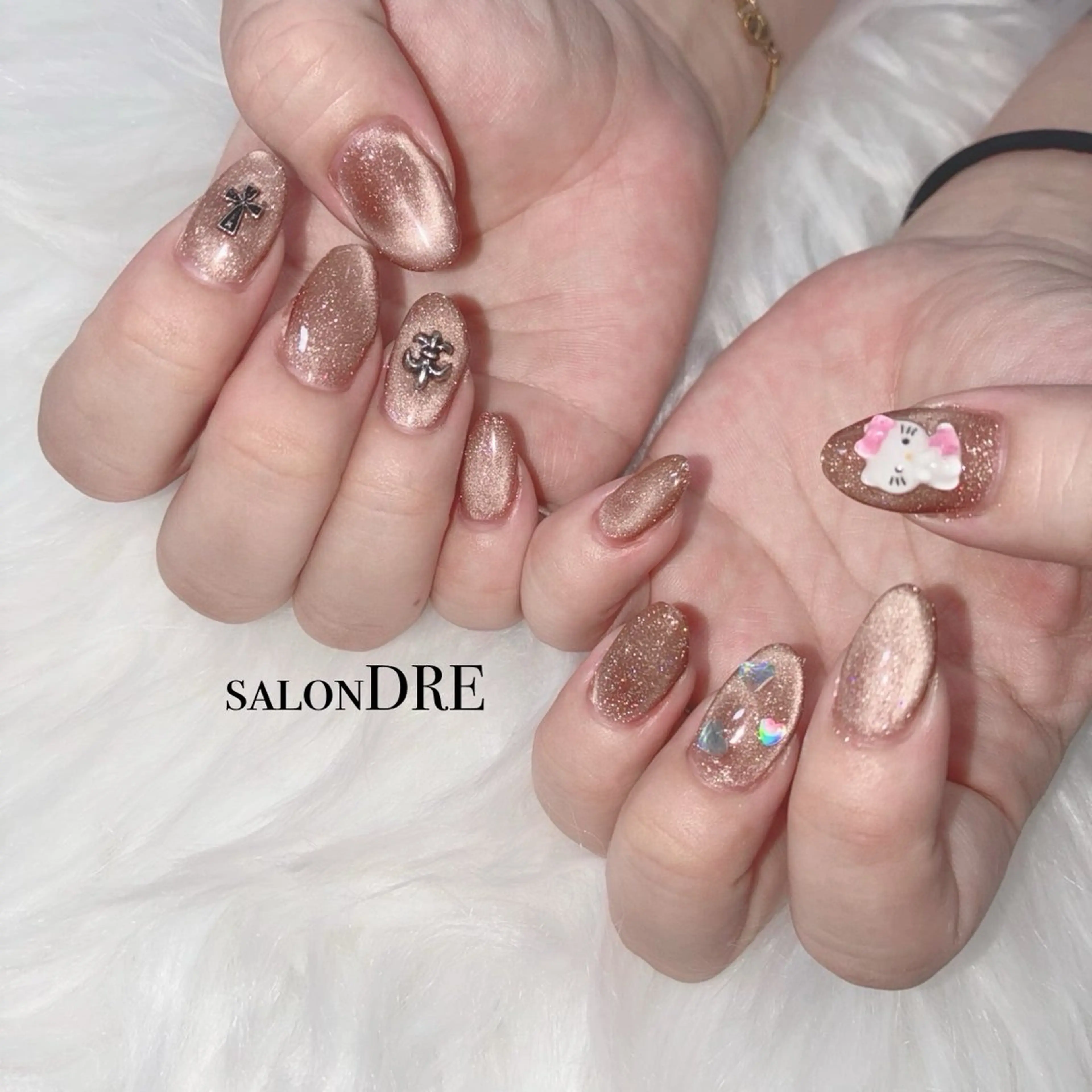 ネイル マグネットネイル マグネットワンカラー ワンカラーネイル ハンドネイル salonDRE AZUSAのネイルデザイン