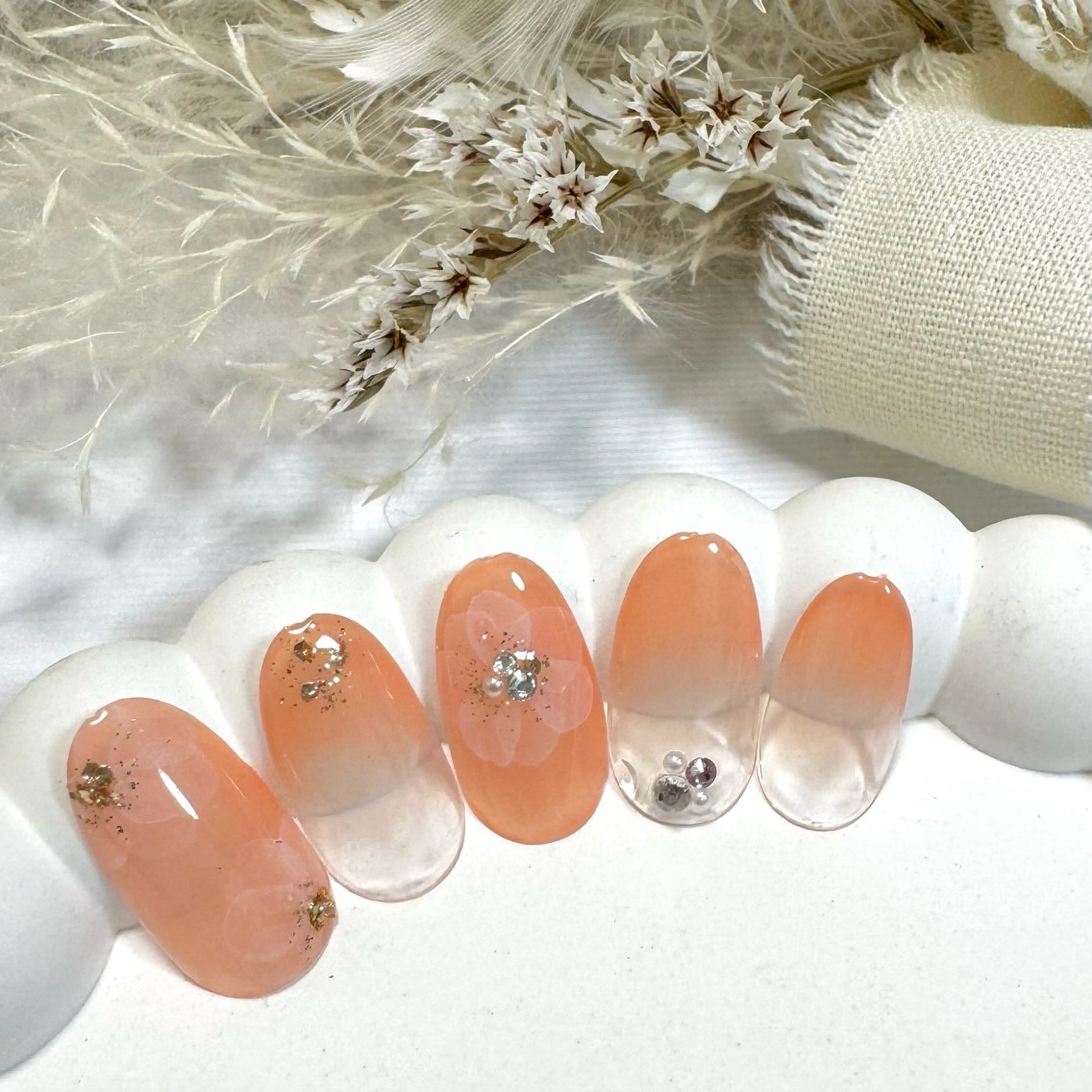 ネイル フラワーネイル ハンドネイル Hana_ Rieのネイルデザイン