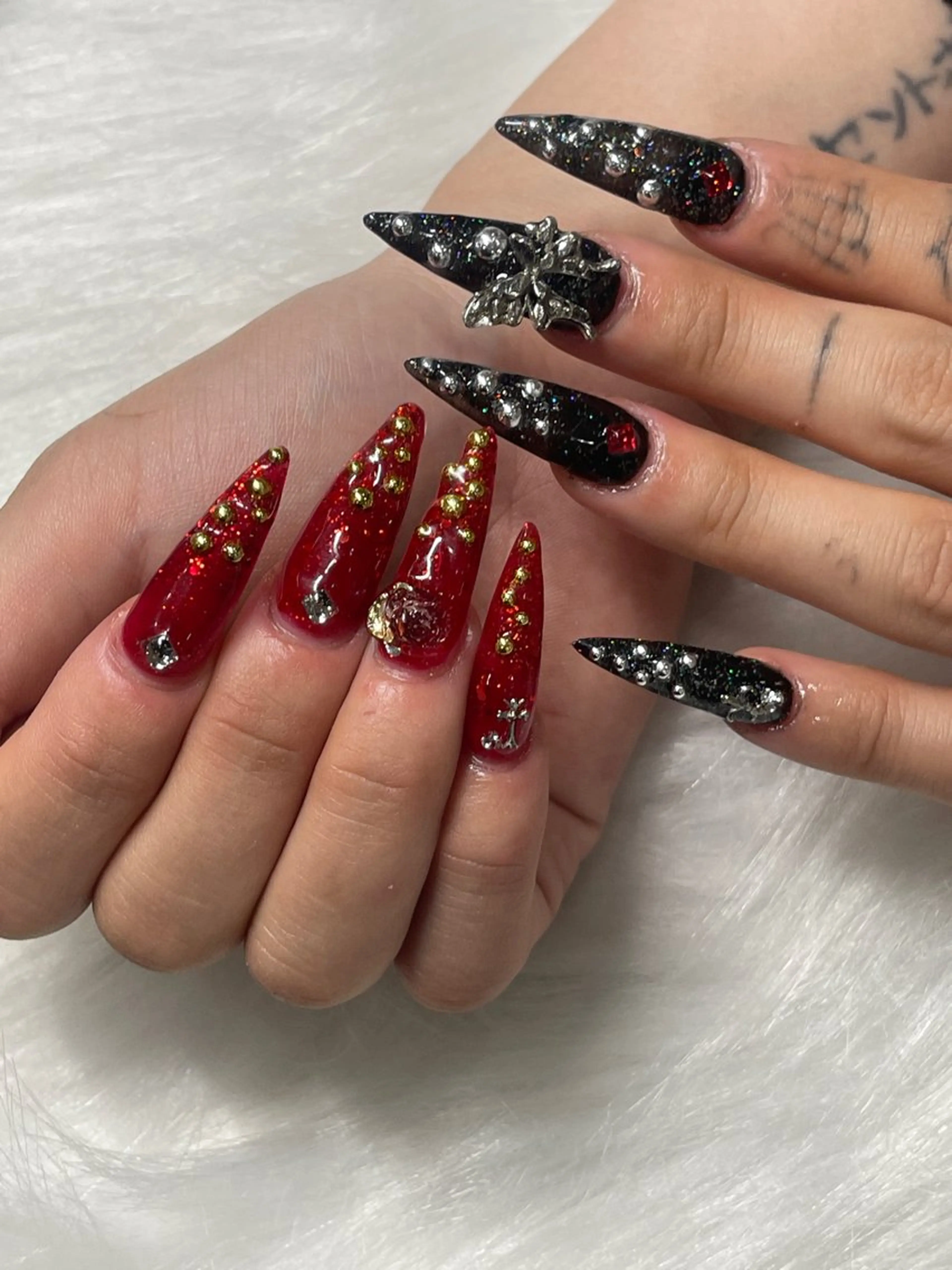 モデル限定 価格」長さ出し・パーツつけ+アートし放題(オフ別料金1000円~)の写真