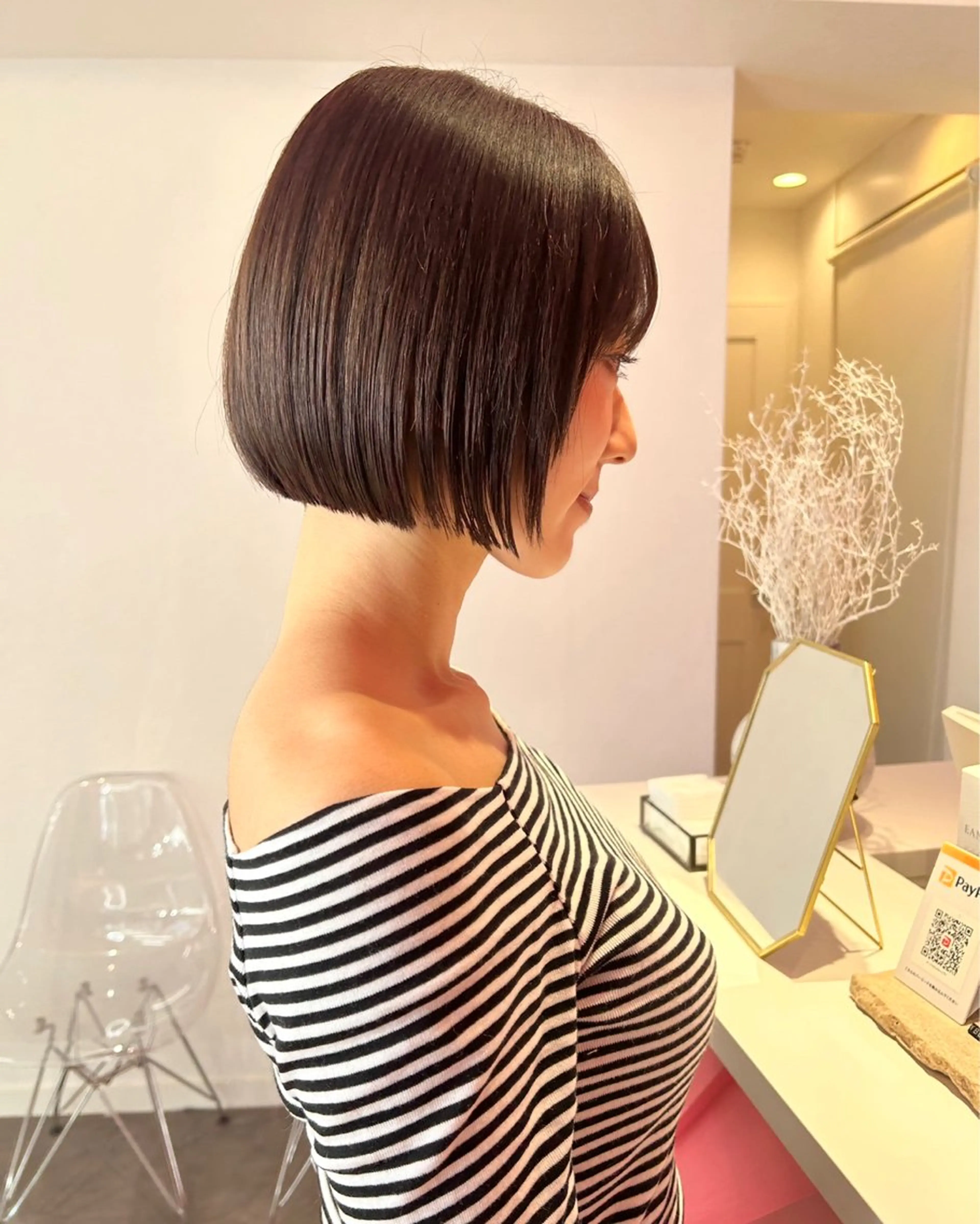 ショート 莉乃/縮毛矯正/髪質 改善/艶カラーのヘアスタイル