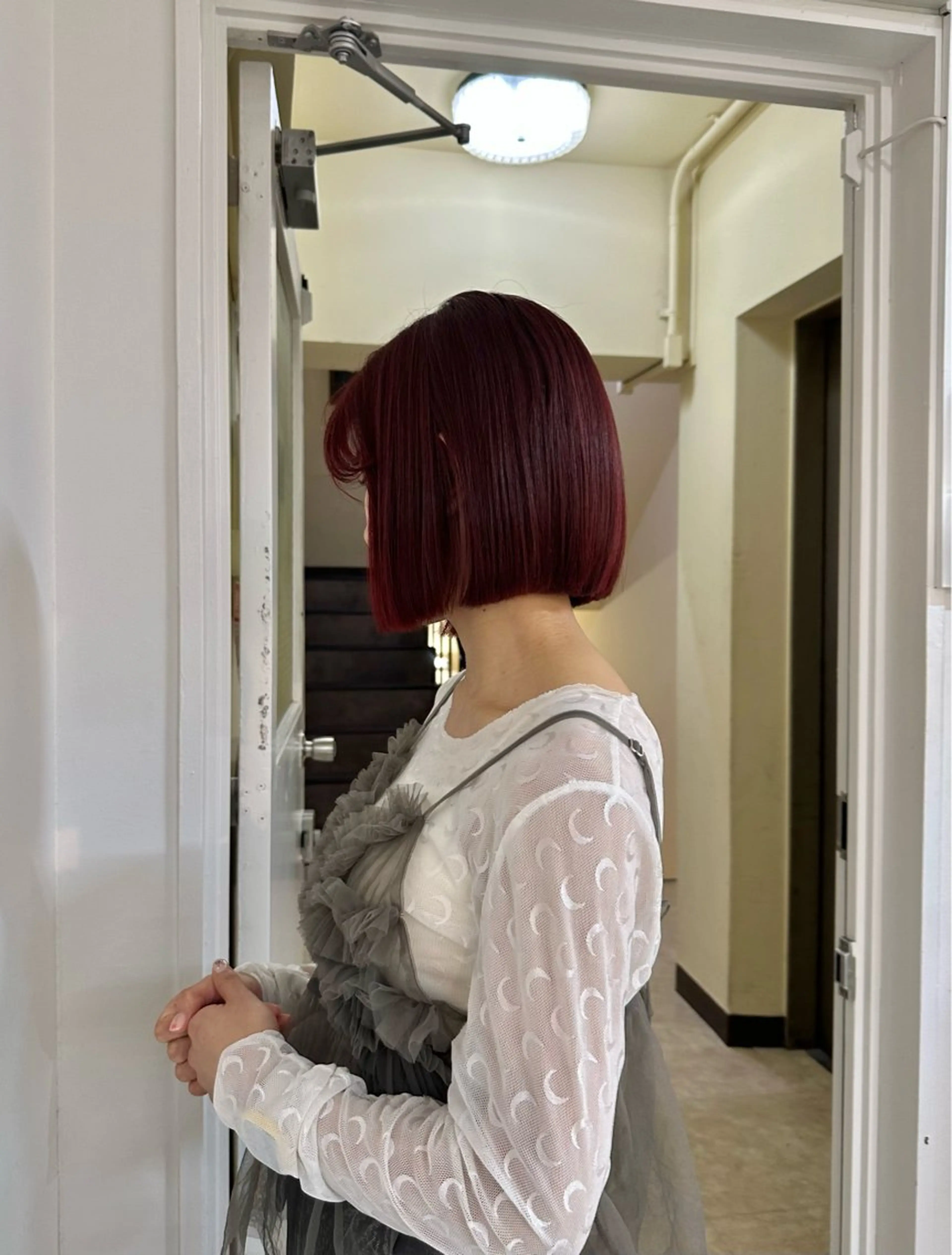 ショート カラー ボブ 似合わせカット カット FavyS「フェイヴィーズ」所属・竹中 彩音のヘアスタイル