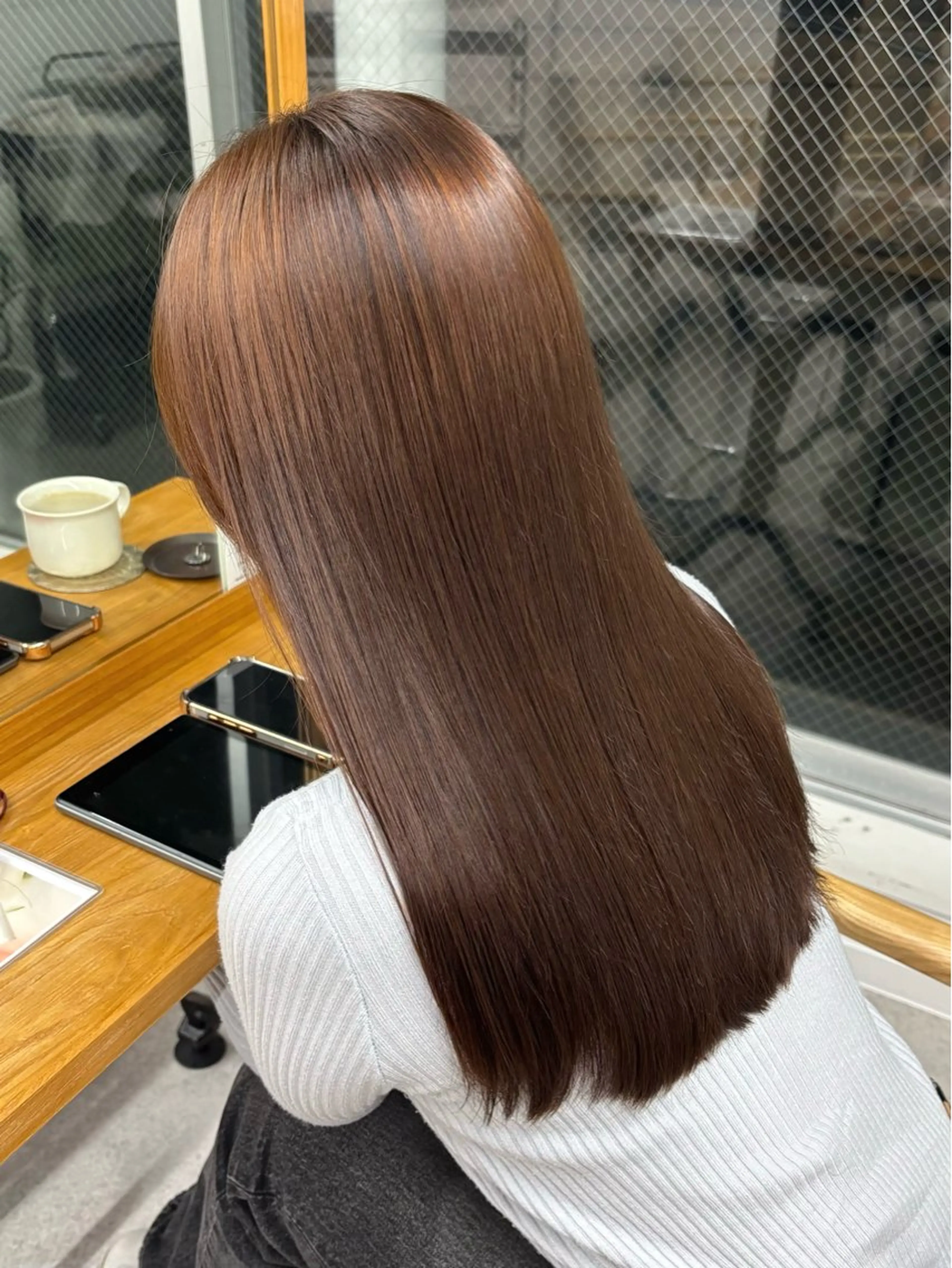 セミロング 縮毛矯正 權軒 真尋 /モデル様募集中のヘアスタイル