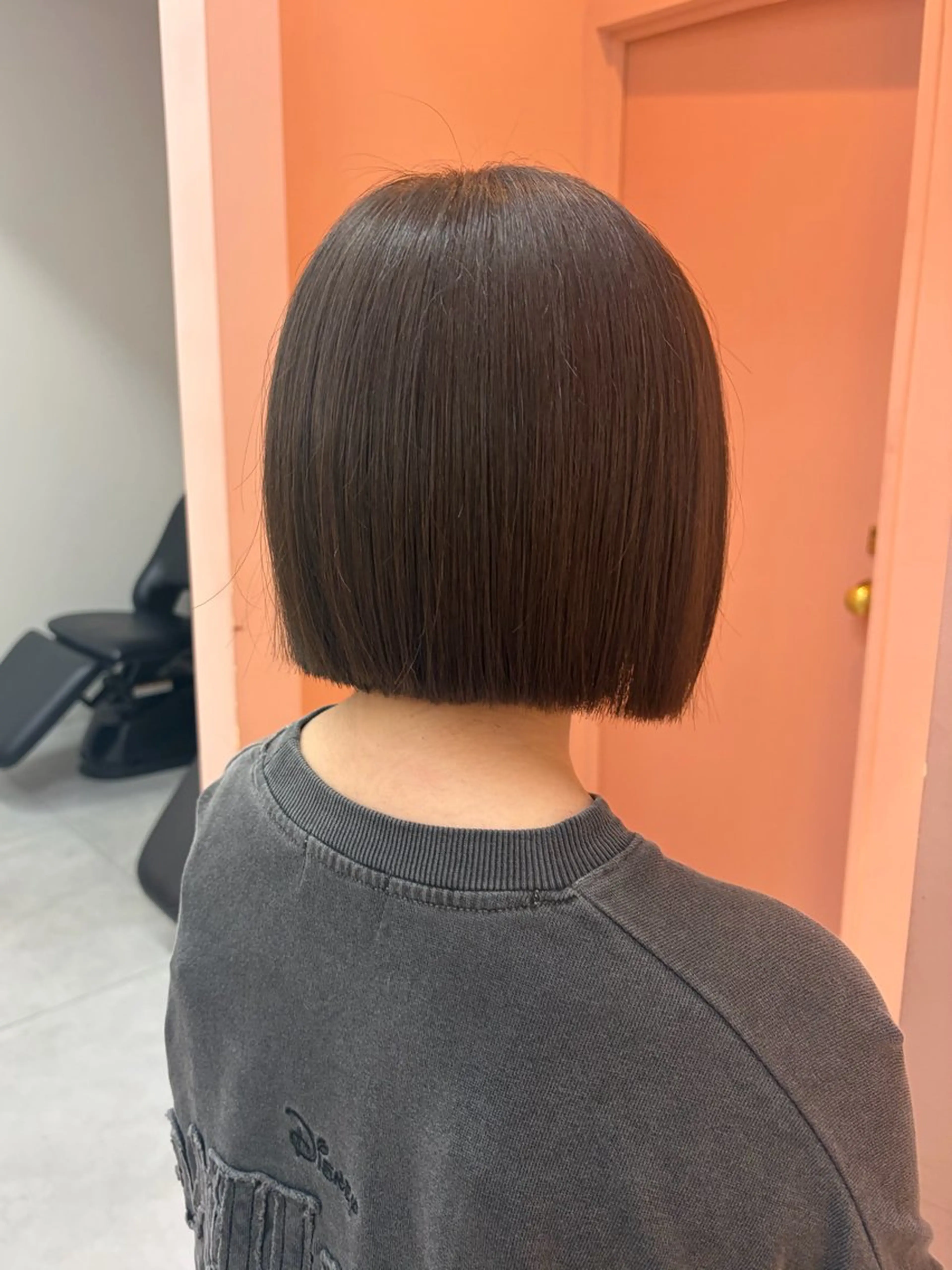 ミディアム 切りっぱなしボブ ボブ mite hikariのヘアスタイル