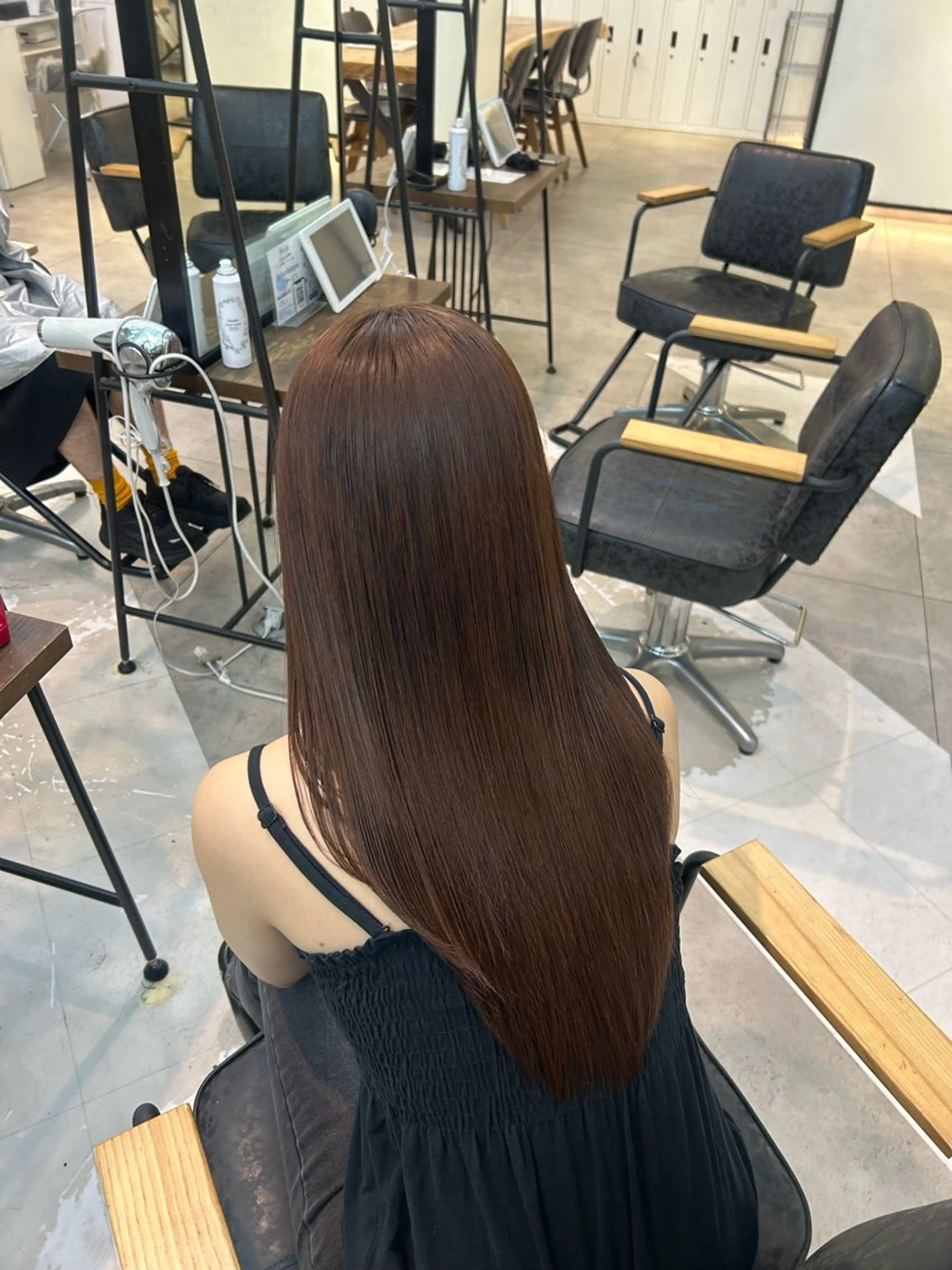 ロング ヘアカラー トリートメント マツエク/ハイト ーン🌺kae🌺のヘアスタイル