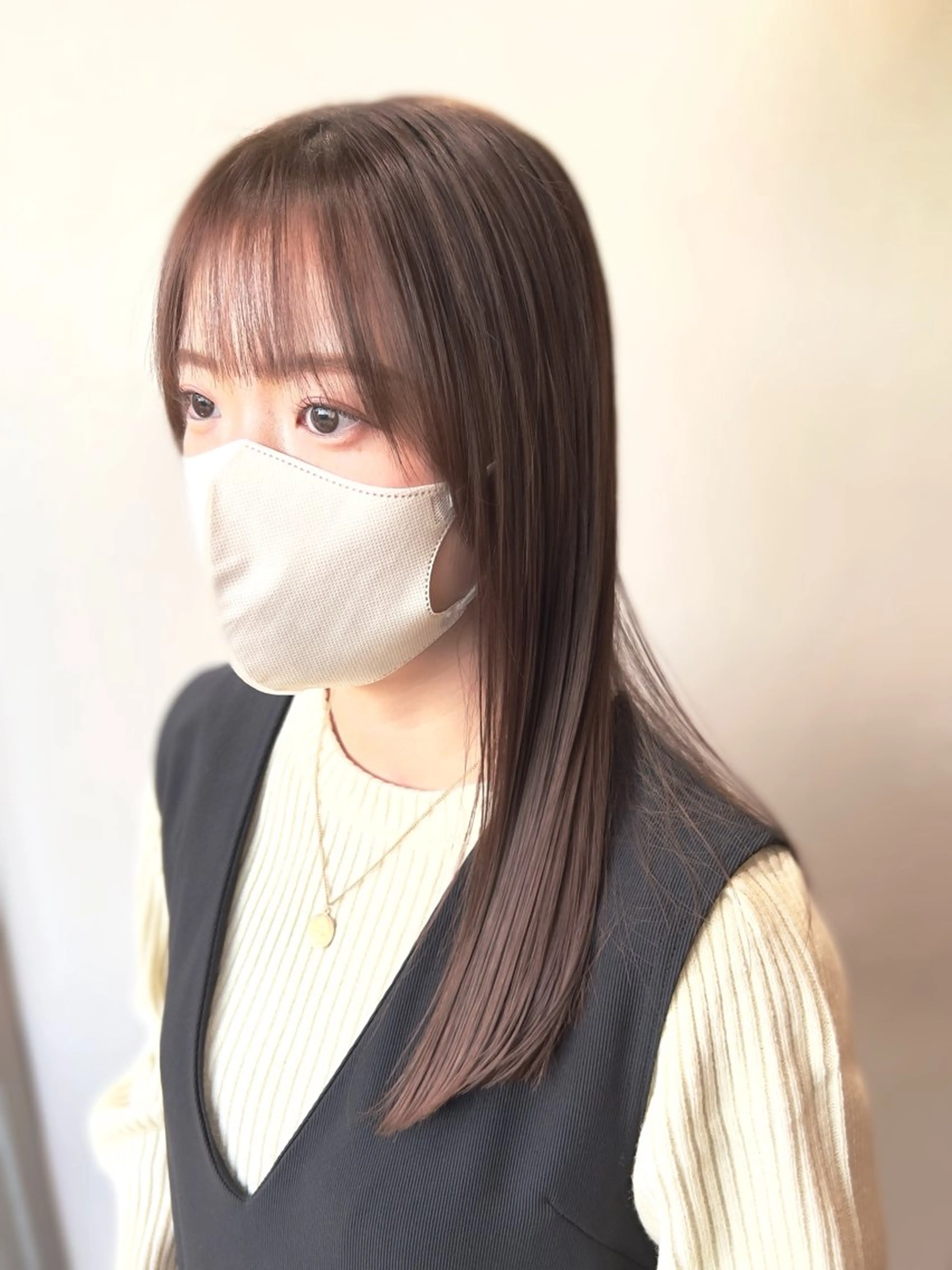 ロング AIconic nagoya所属・縮毛矯正/ レイヤー/ミディアムのヘアスタイル