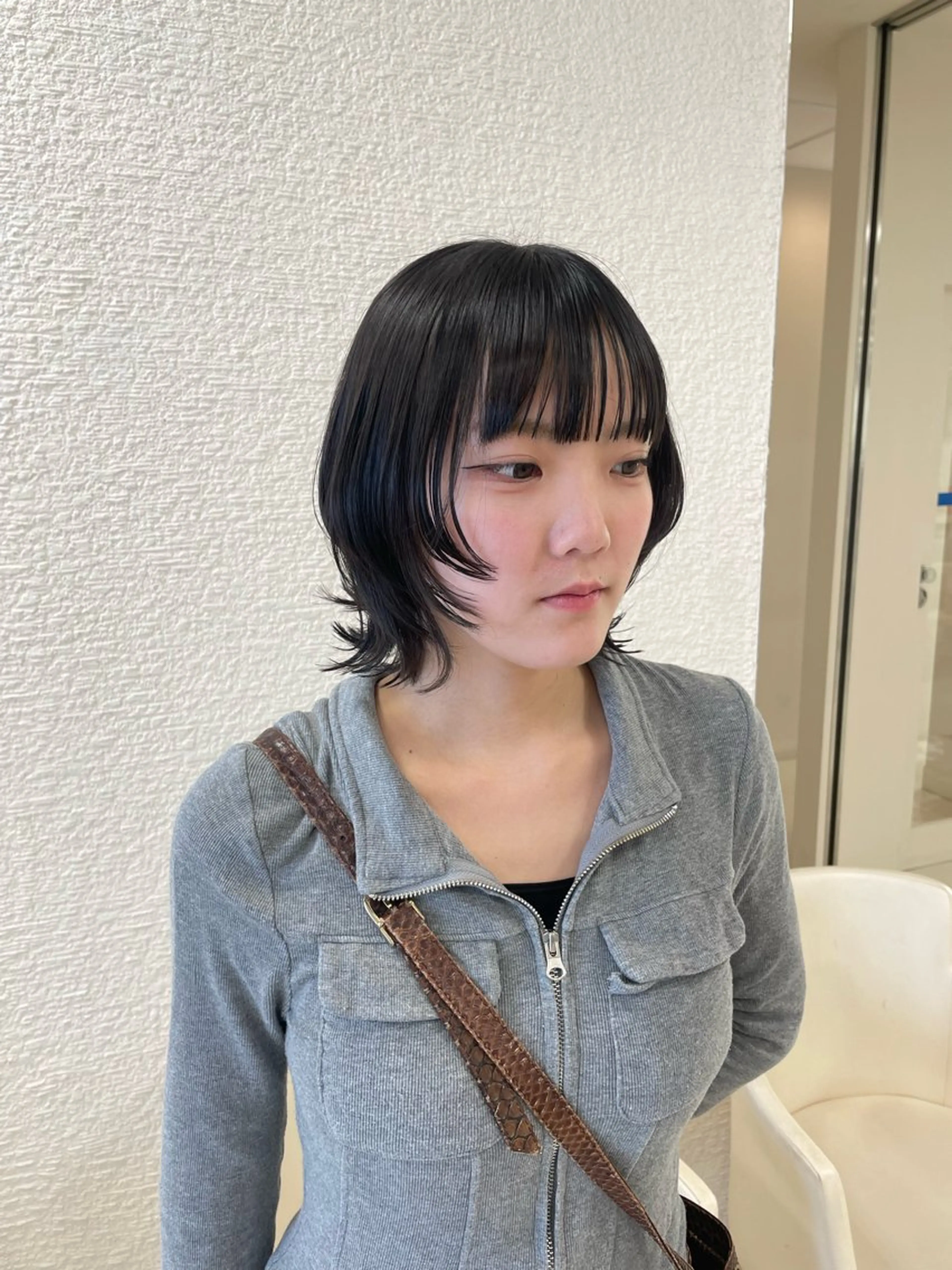 ショート 透明感ワンカラー🎀 レイヤー/AOのヘアスタイル