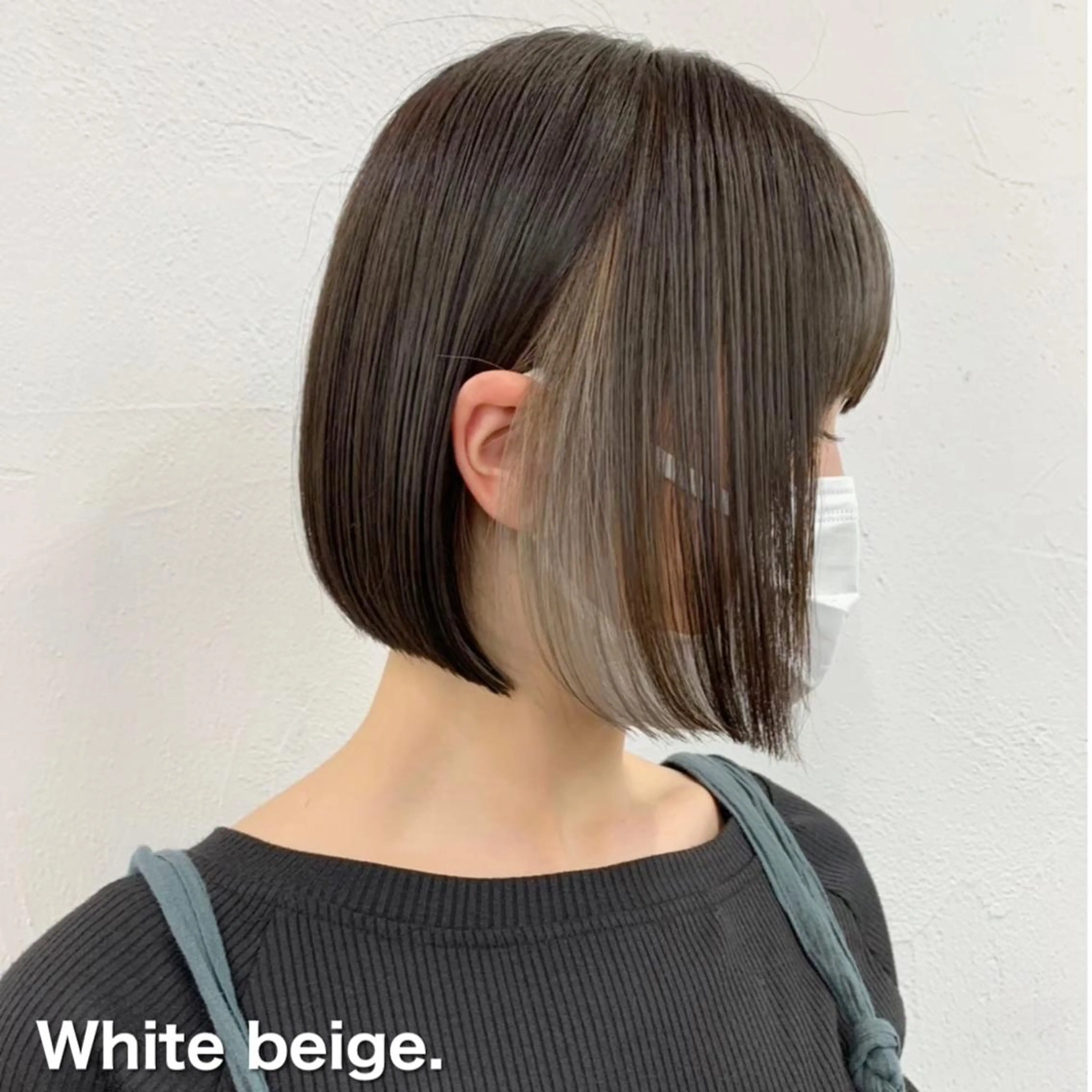 ショート カラー ベージュカラー インナーカラー ホワイトベージュ カット ヘアカラー トリートメント ブリーチダブルカラー 【koide】のヘアスタイル