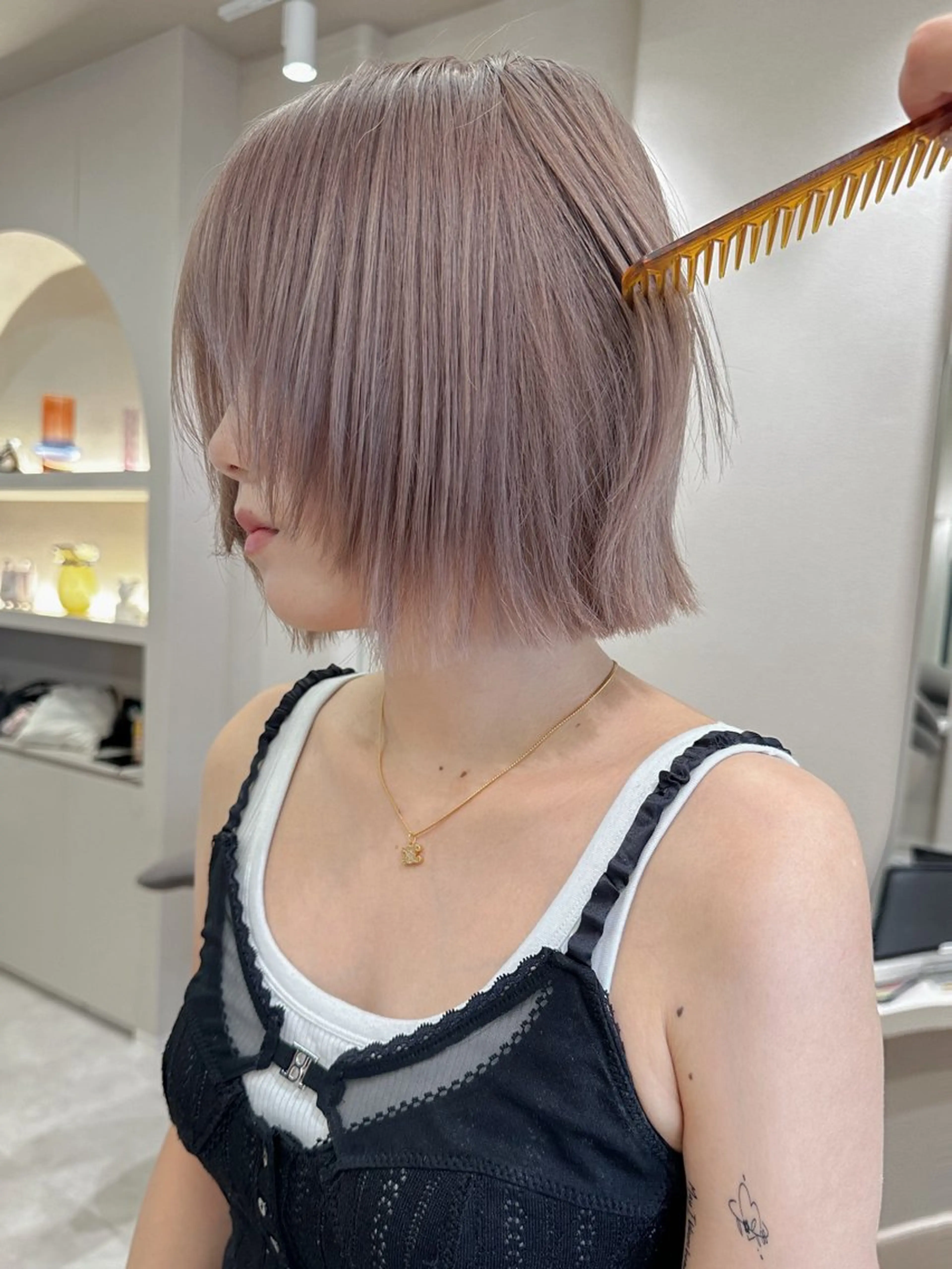 カラー ヘアカラー 色素薄めカラー o___mioのヘアスタイル