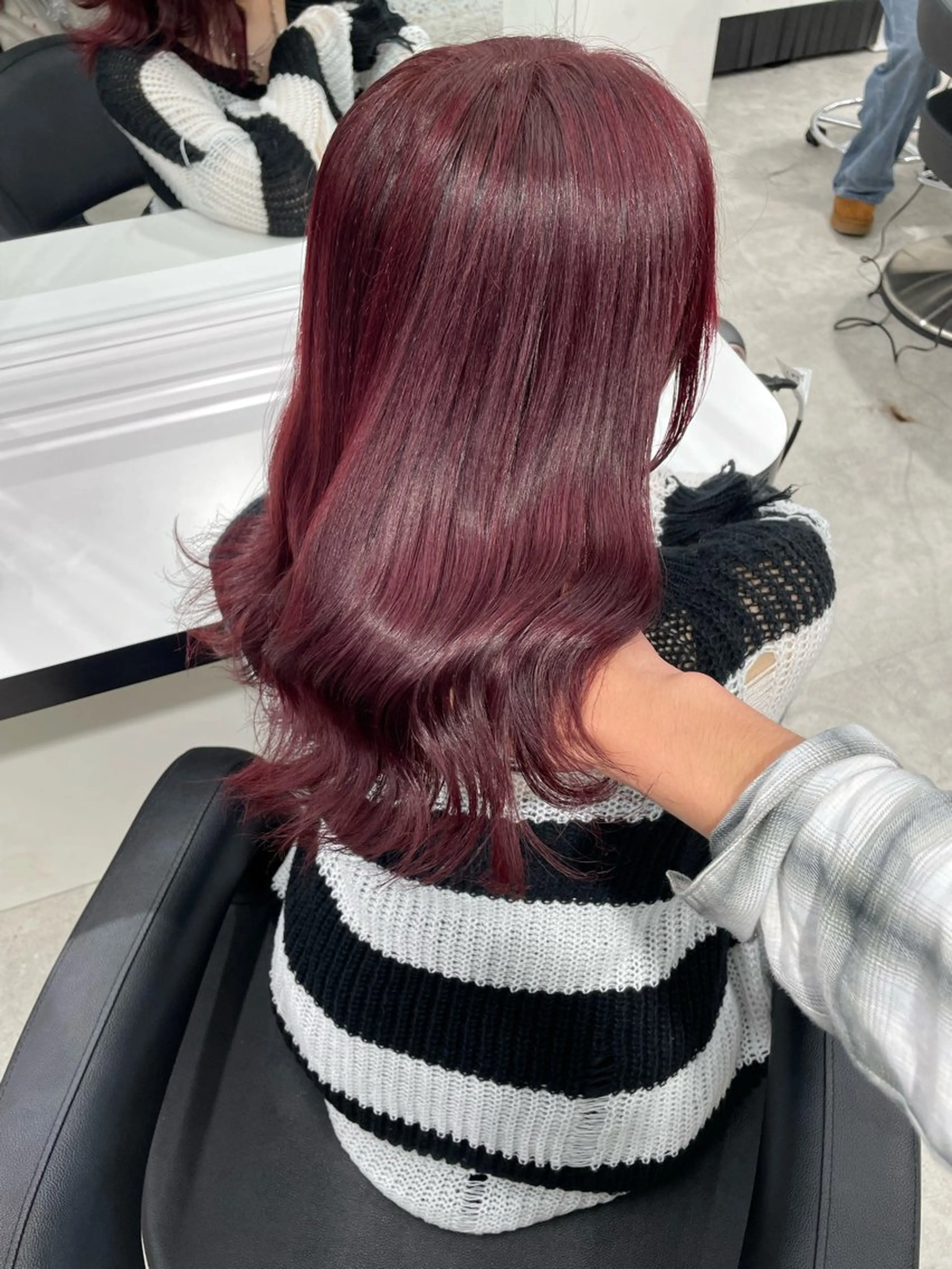 セミロング カラー エフェクトブリーチ／ レイヤーカット／翔のヘアスタイル