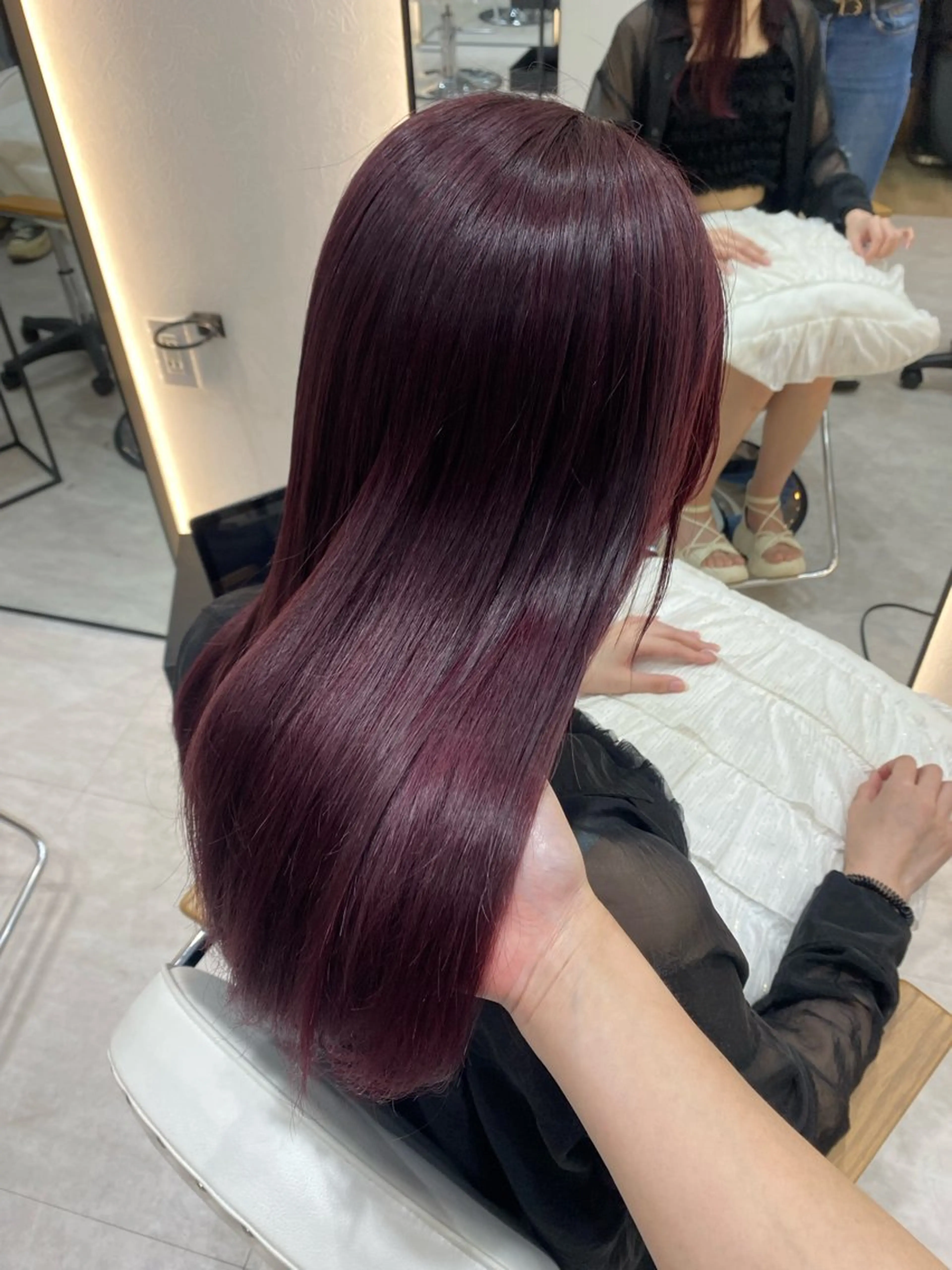 ロング カット ヘアカラー トリートメント 髪質改善/艶カラー 🎀ヘアアレンジ🎀のヘアスタイル