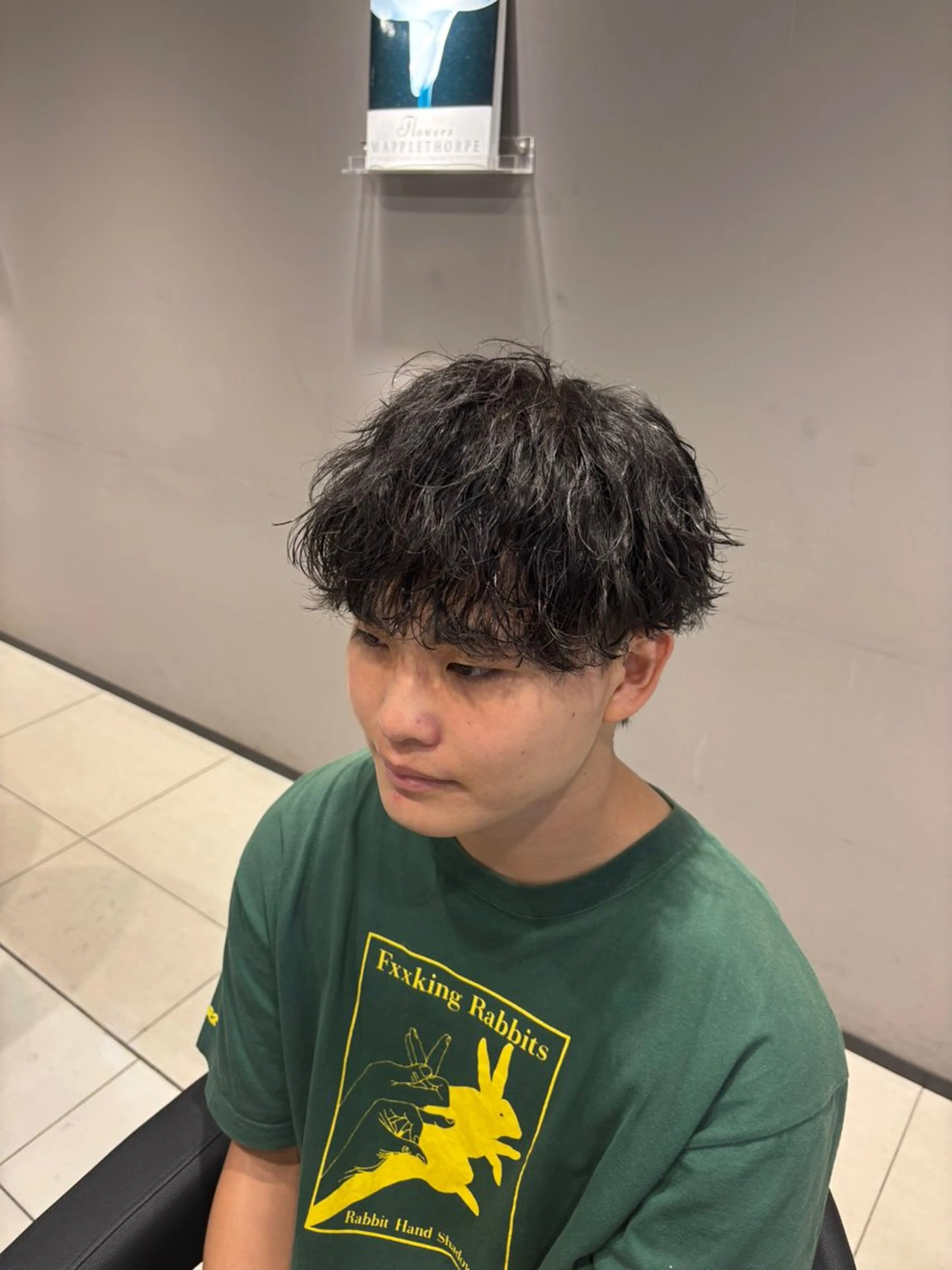 パーマ メンズ マッシュ 波巻きパーマ カット パーマ 関内/メンズパーマ/ 男性専門/菊池蒼大のヘアスタイル