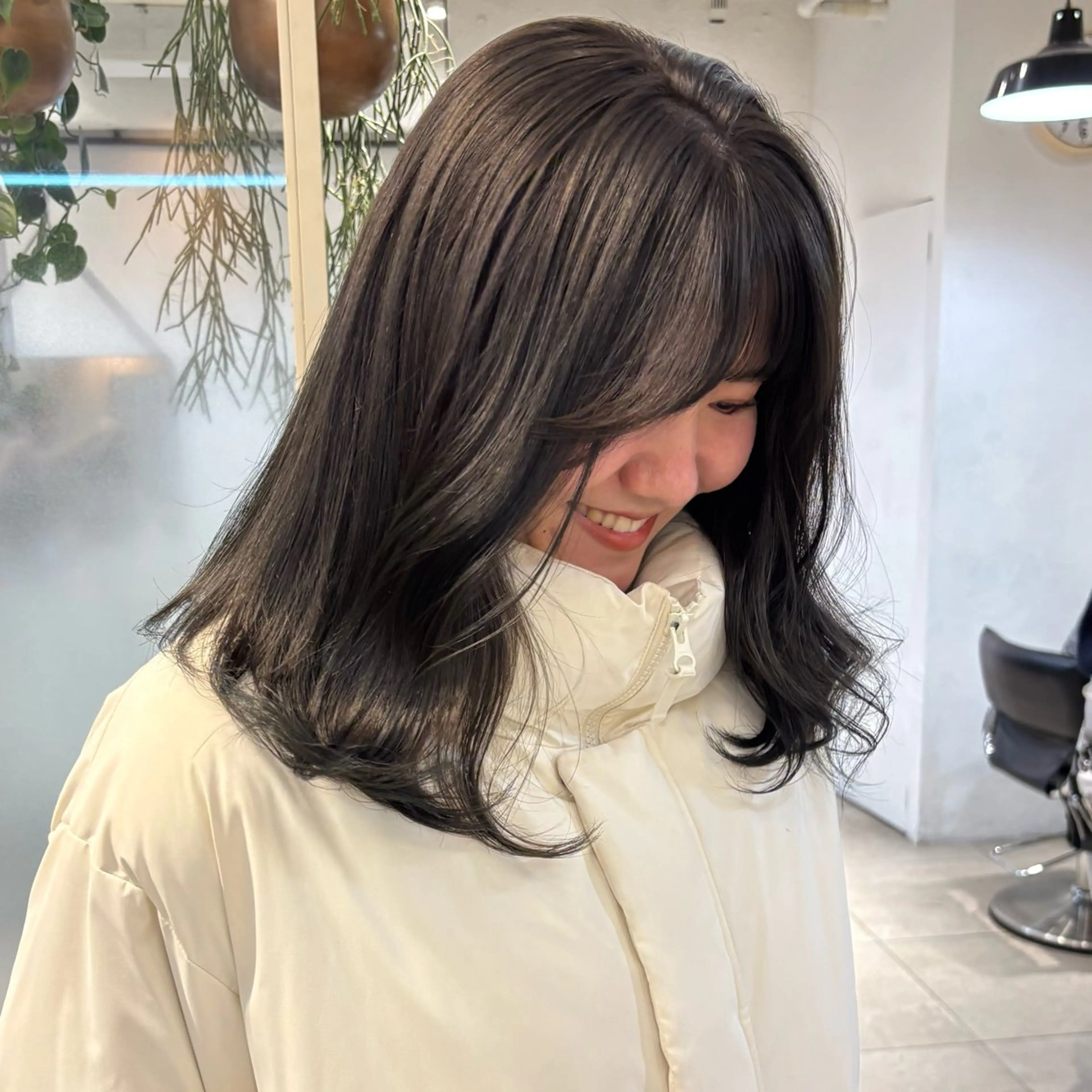 ミディアム カット ヘアカラー トリートメント まろやかカラー♡ momoka🌙のヘアスタイル