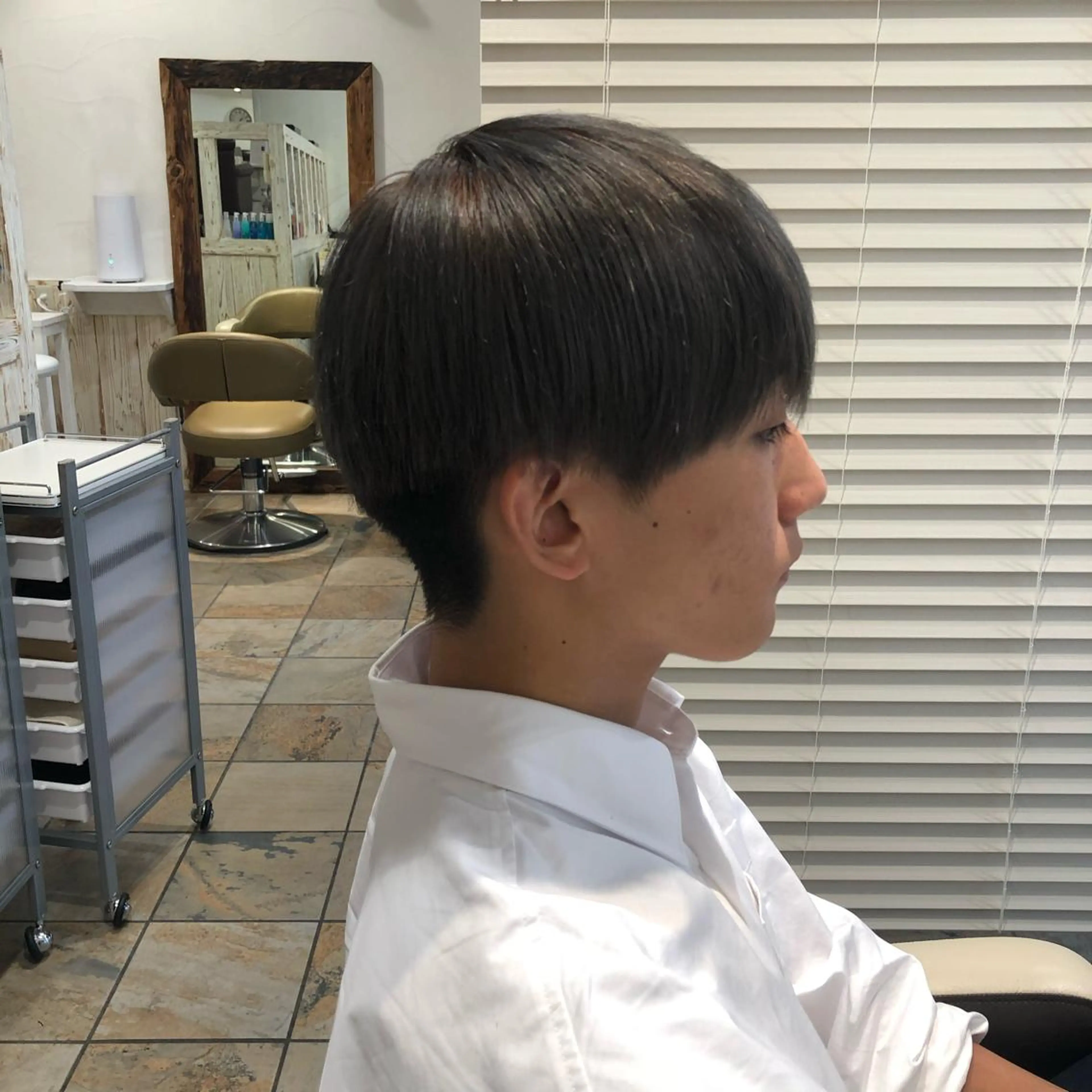 ショート カラー パーマ メンズ メンズサロン💈 吉岡陽【中野】のヘアスタイル