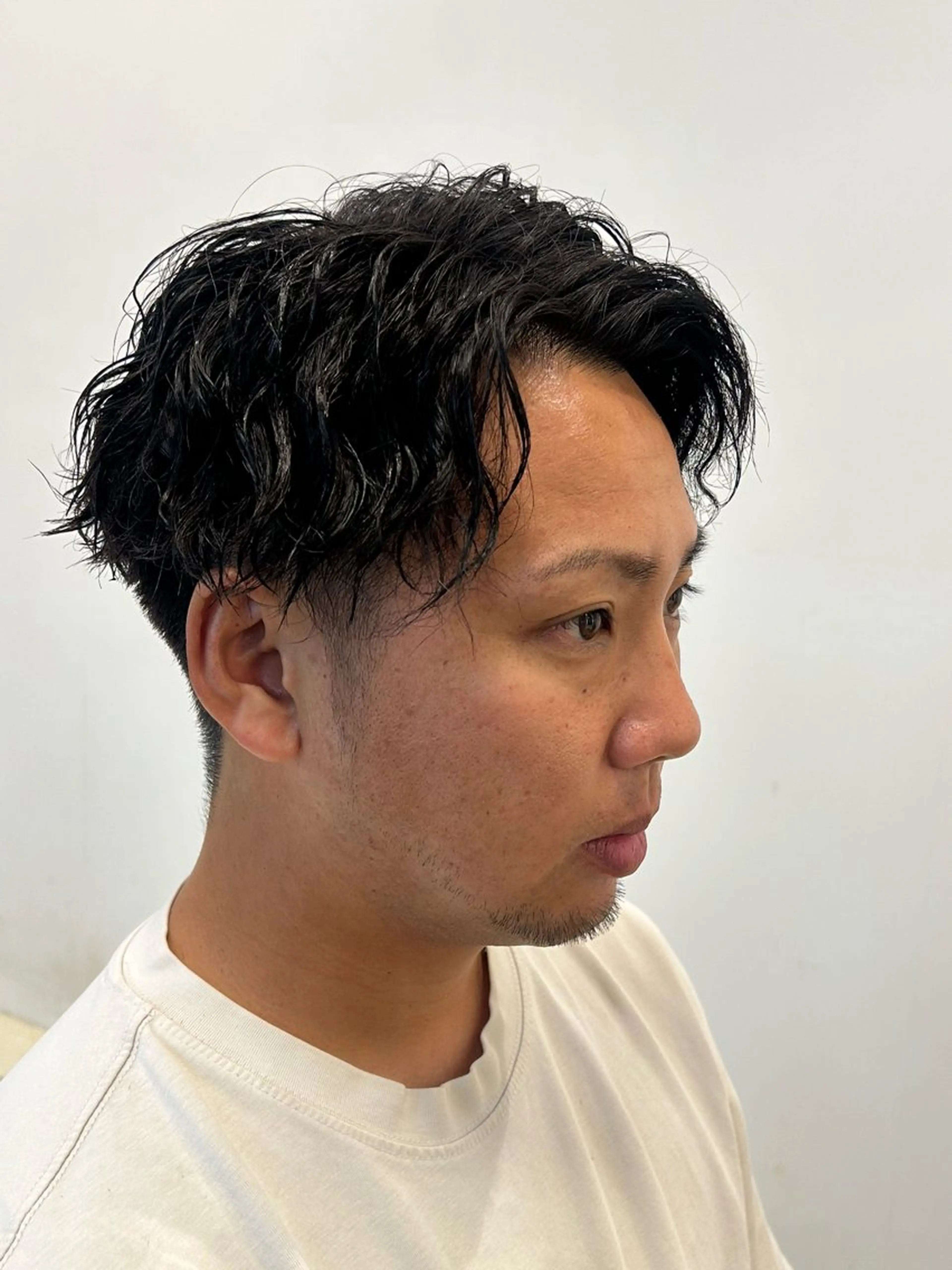 ミディアム パーマ メンズ 伊藤 美紀のヘアスタイル