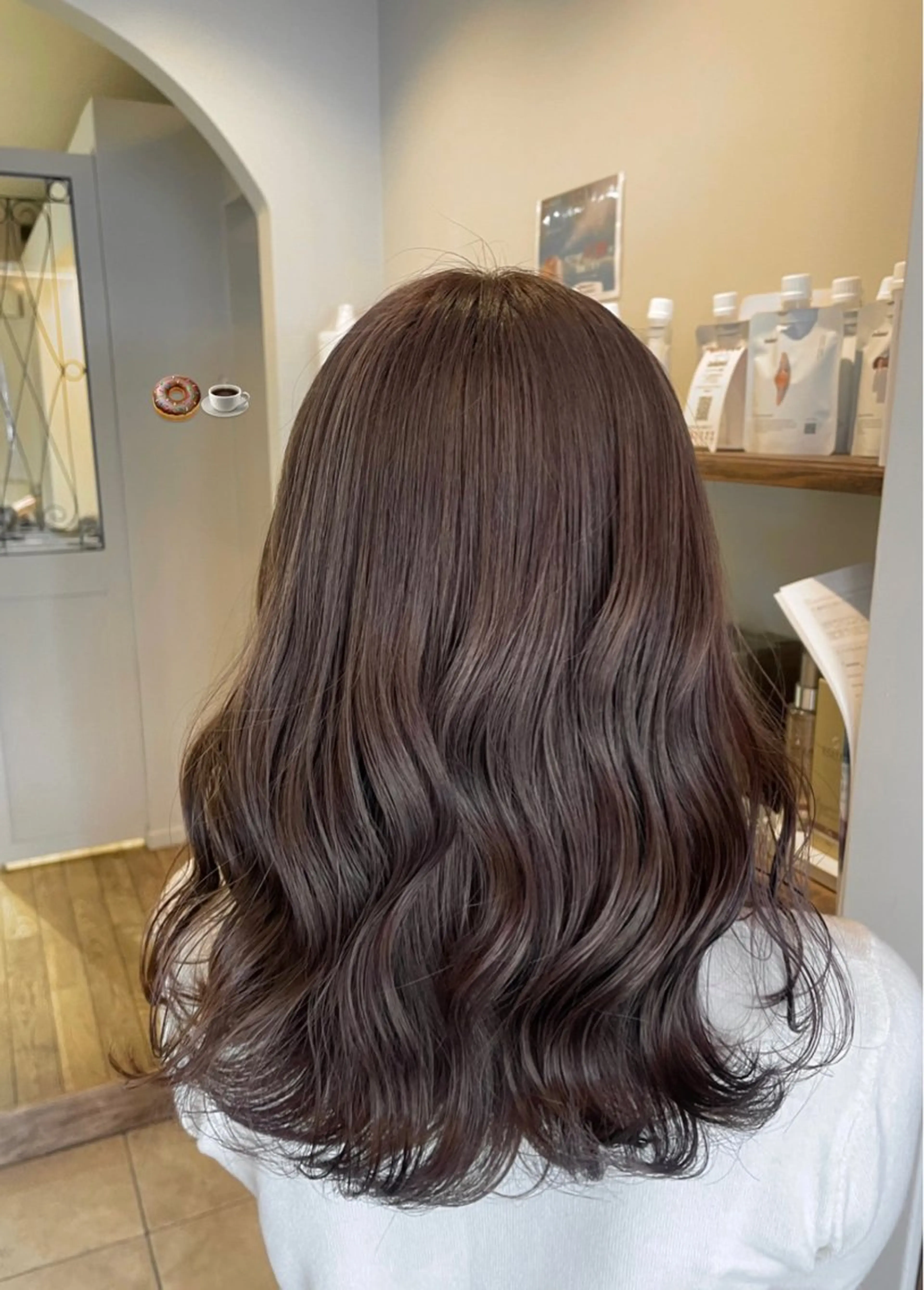 ロング カラー ハイトーン/透明感 カラー/下出有沙のヘアスタイル