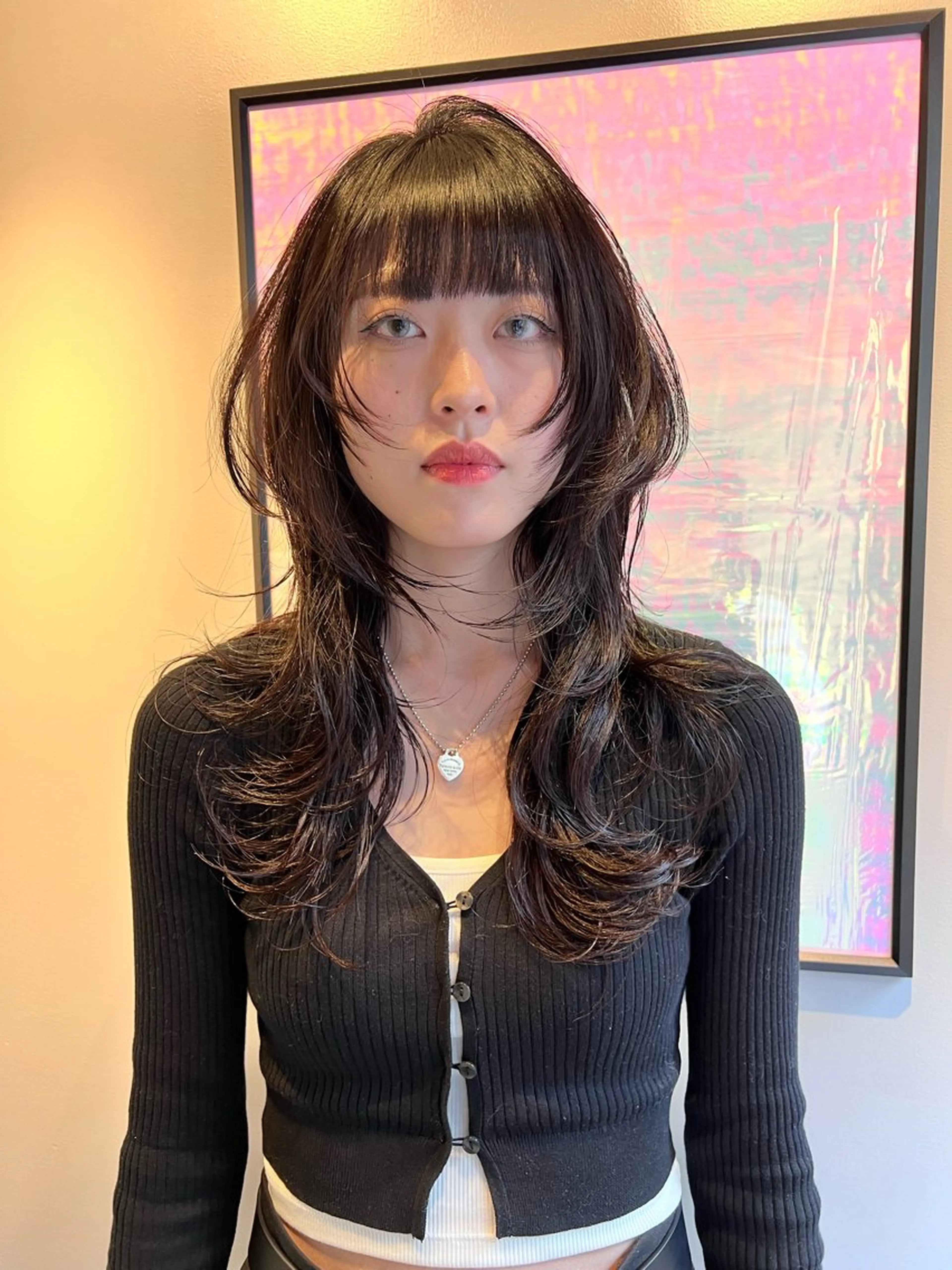 ロング カット haco＋所属・圧倒的デザイン力 店長🎨RENAのヘアスタイル