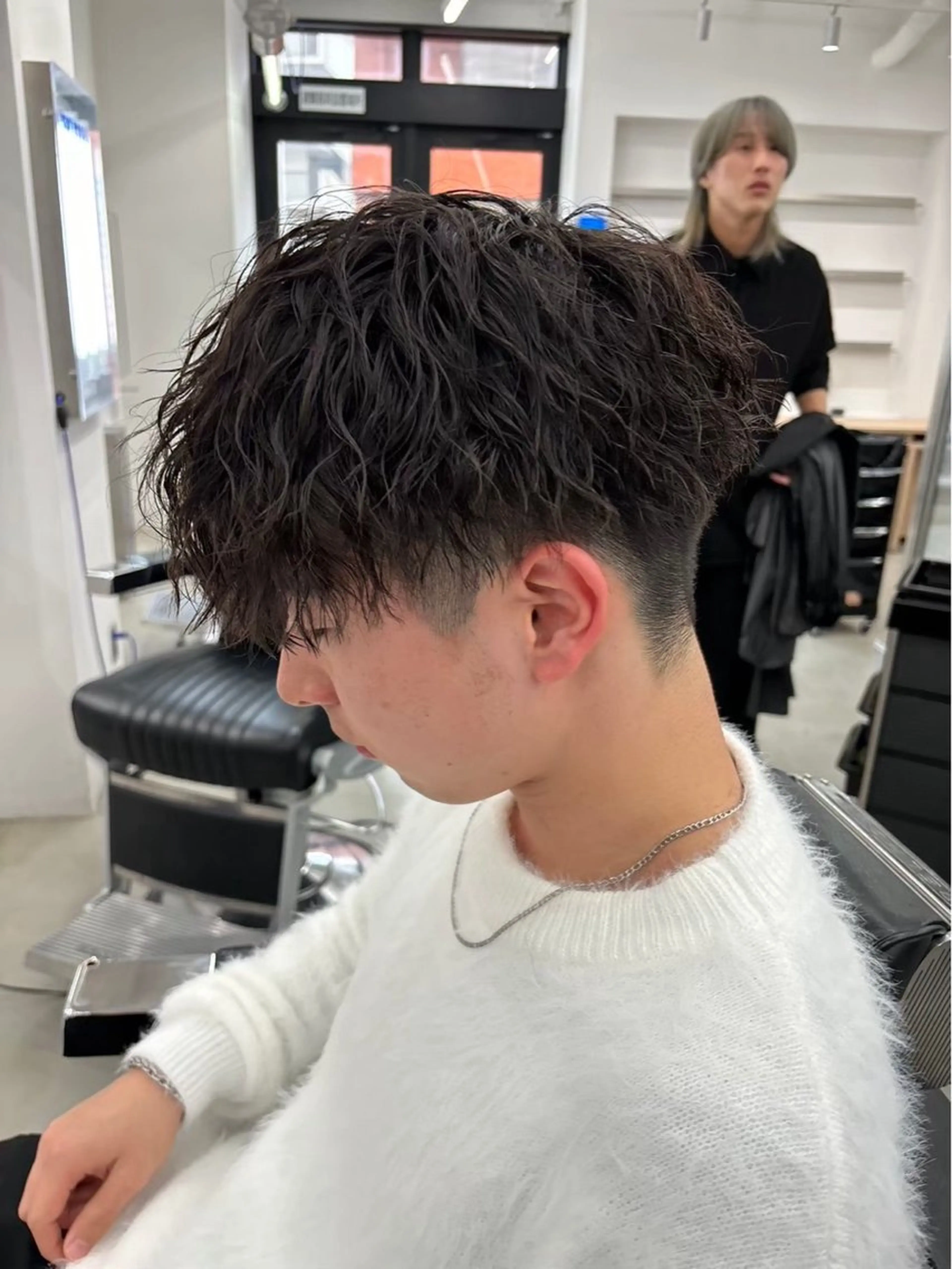 ミディアム カット パーマ トリートメント パーマ職人⭐ KAZUのヘアスタイル