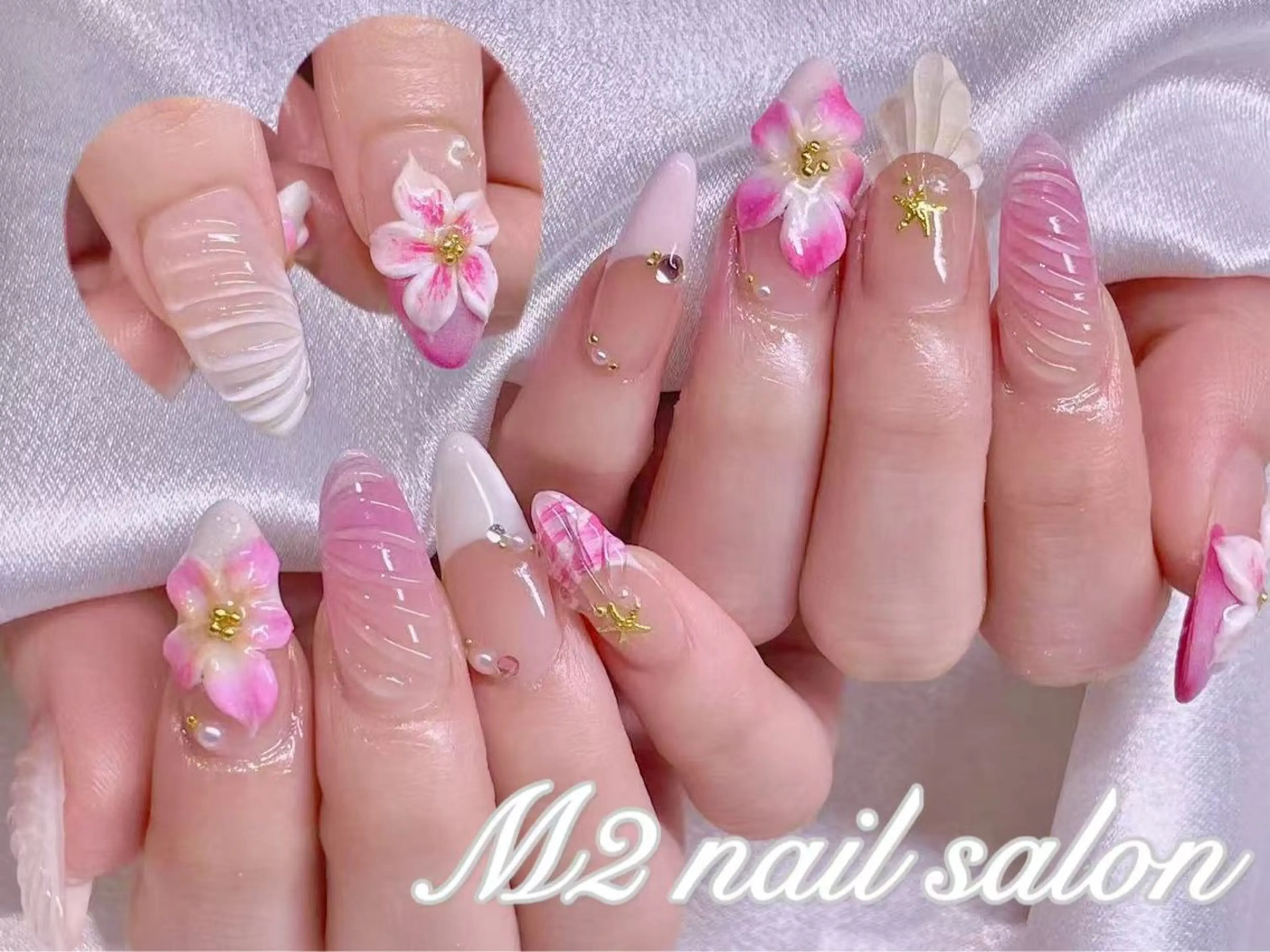 ネイル 長さだし専門店 M2 rikaのネイルデザイン