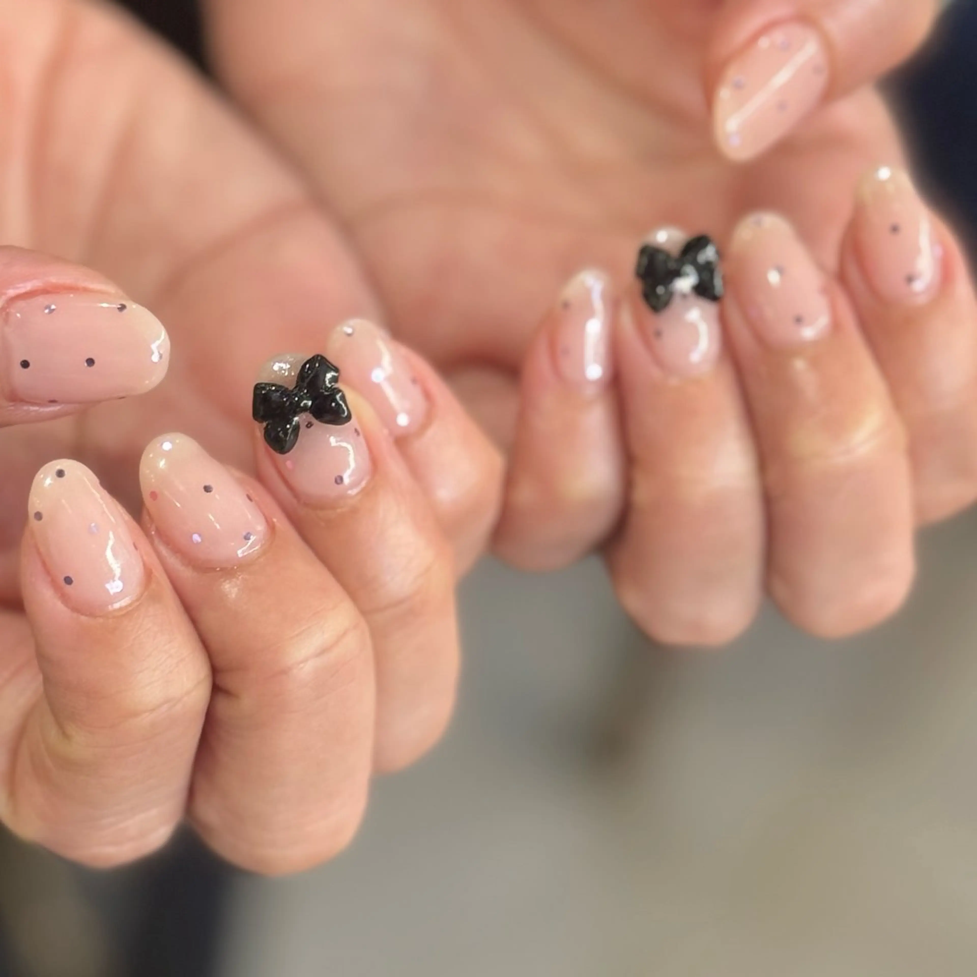 ネイル リボン ハンドネイル chika .のネイルデザイン