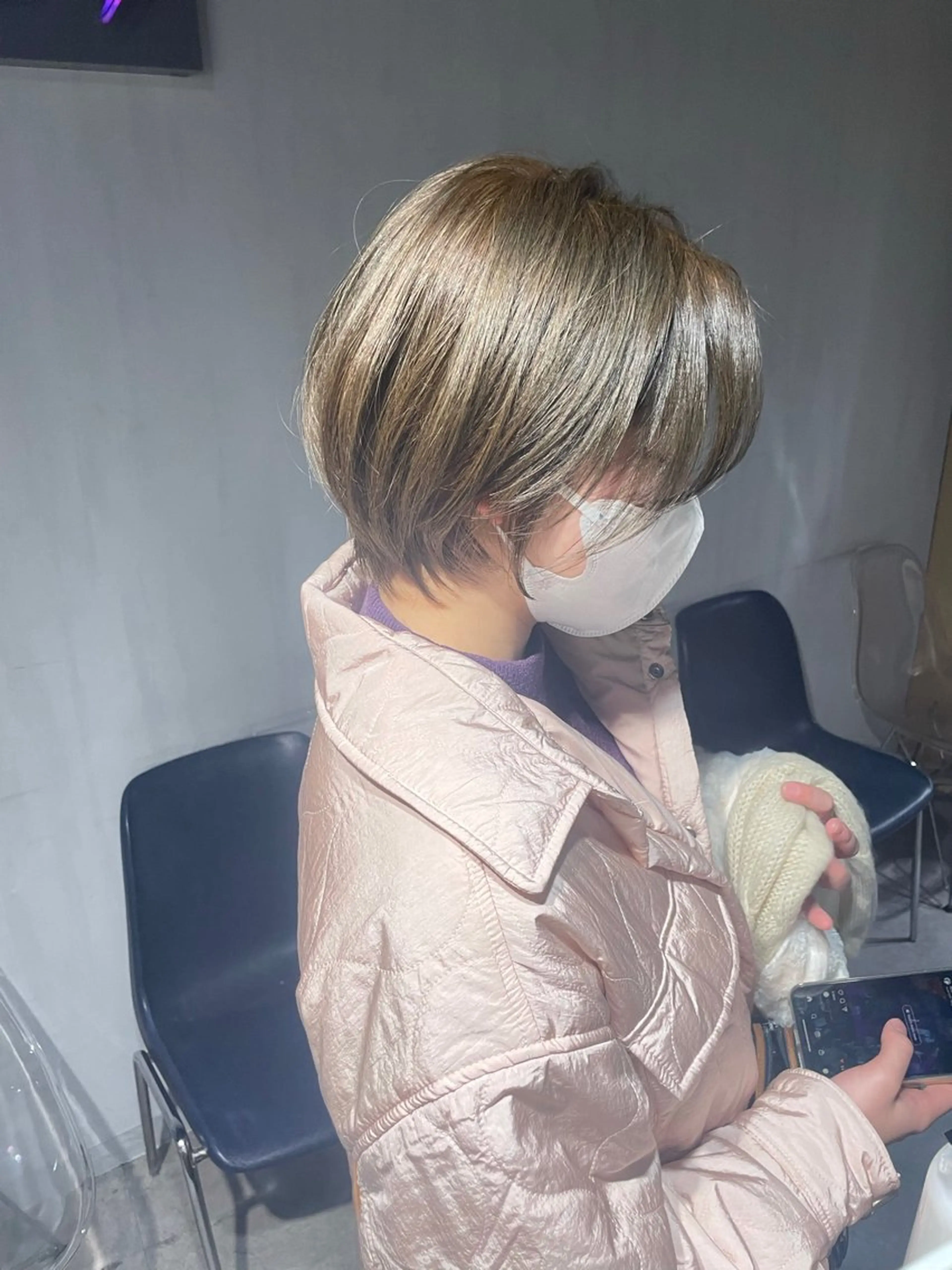 ショート カラー カット ヘアカラー トリートメント ヘッドスパ 🦋ハイトーンボブ ショート🦋トシキのヘアスタイル