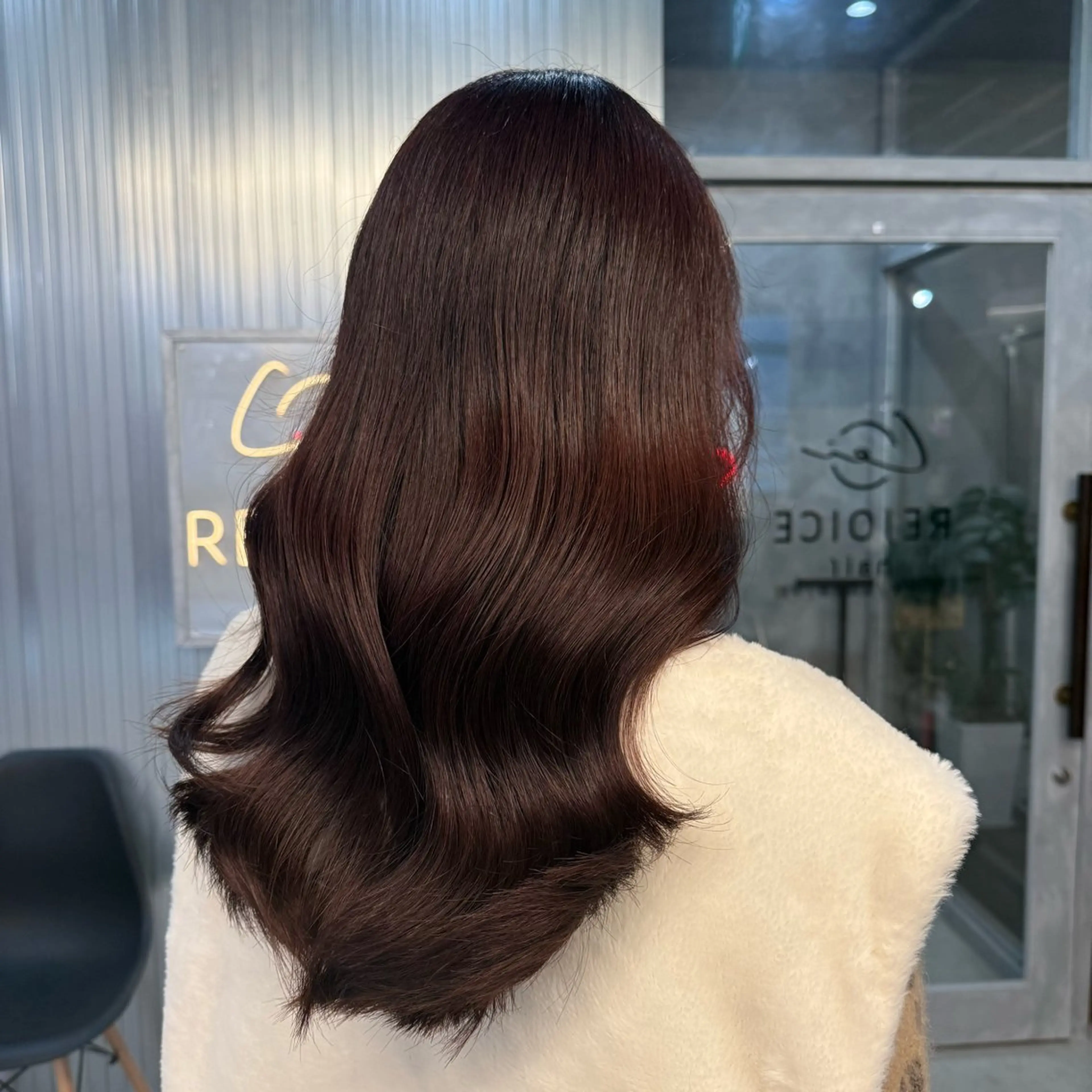 セミロング カラー ボルドーカラー ブラウンカラー ピンクカラー ピンクブラウン トリートメント ヘアカラー Saya/郡山 /艶カラー💫のヘアスタイル