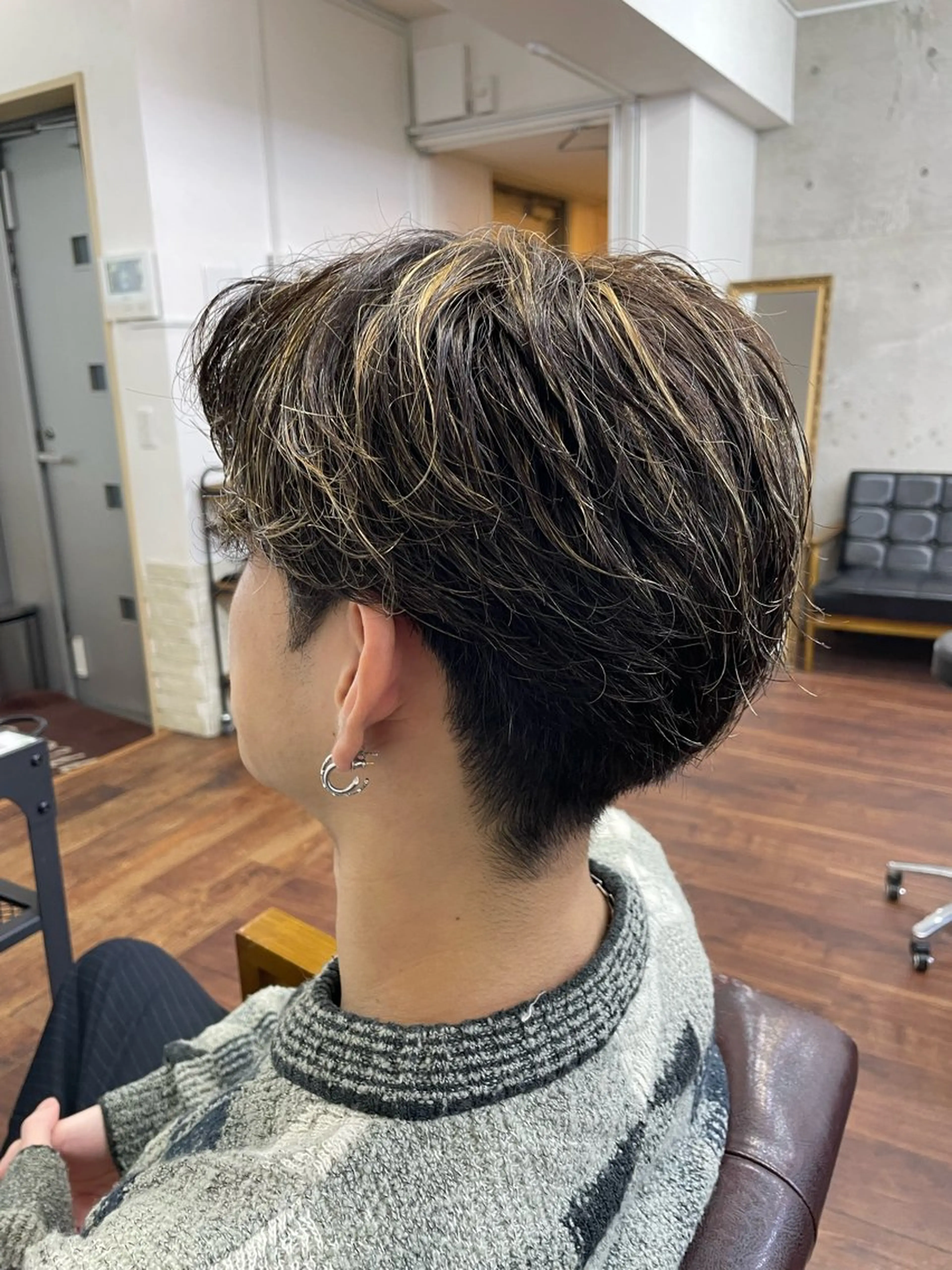 メンズ センターパート 刈り上げ Ritsuki メンズ特化😎のヘアスタイル