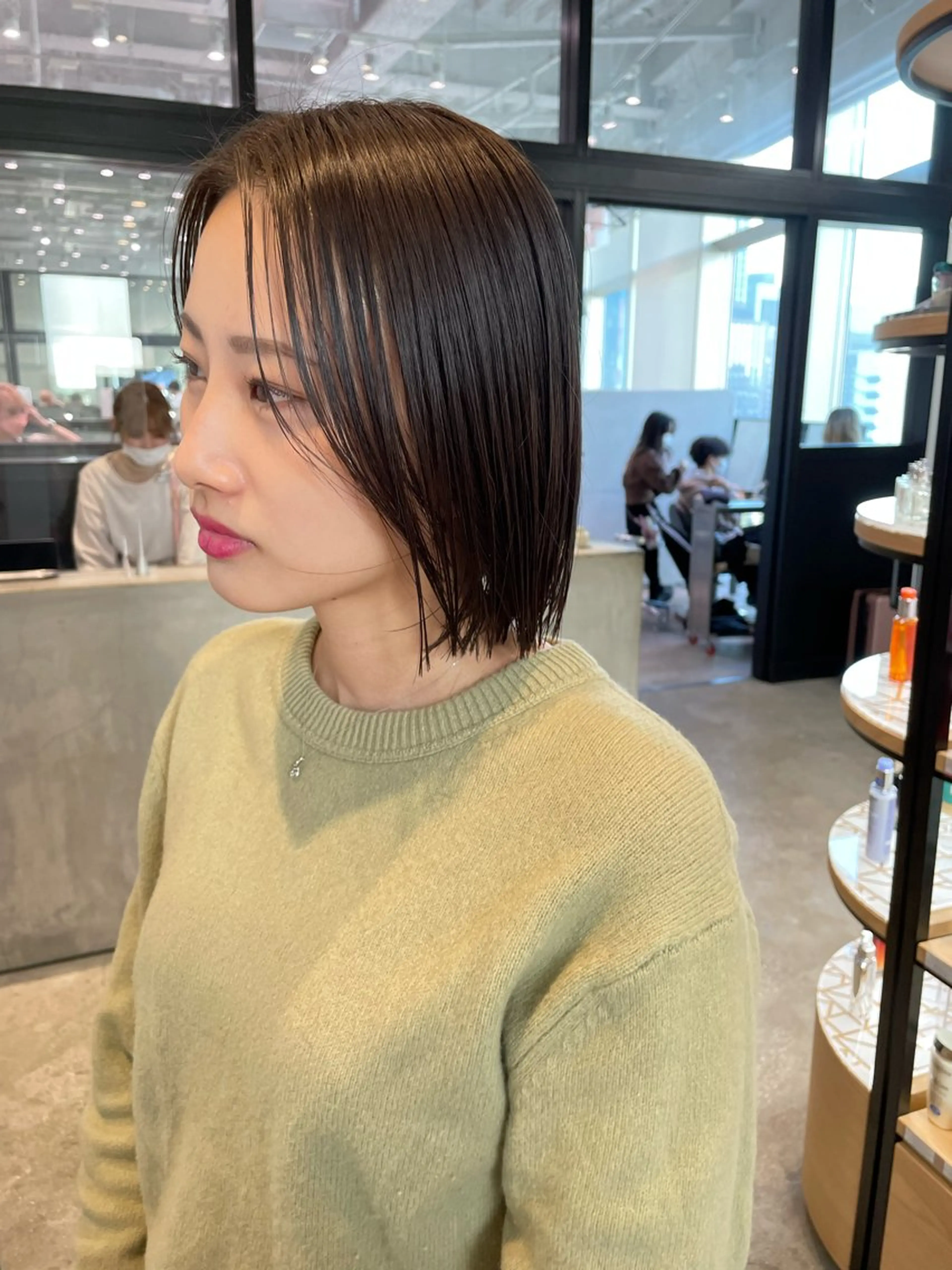 ミディアム カラー グレージュ オリーブグレージュ オリーブグレー カット ヘアカラー トリートメント Kouta/似合わせ /パーマ/カラーのヘアスタイル