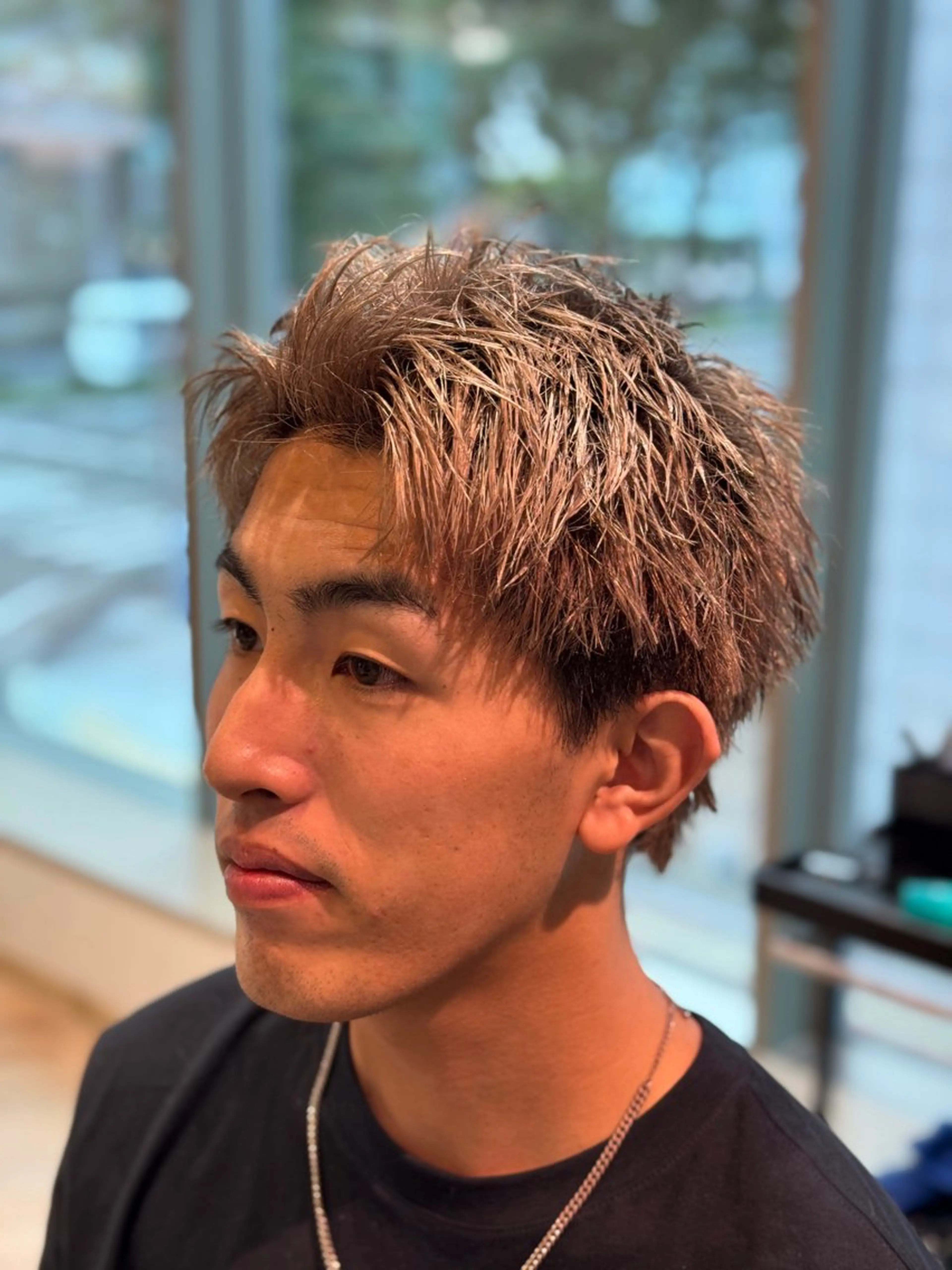 ショート カラー メンズ メンズ特化/ センターパート/八谷のヘアスタイル