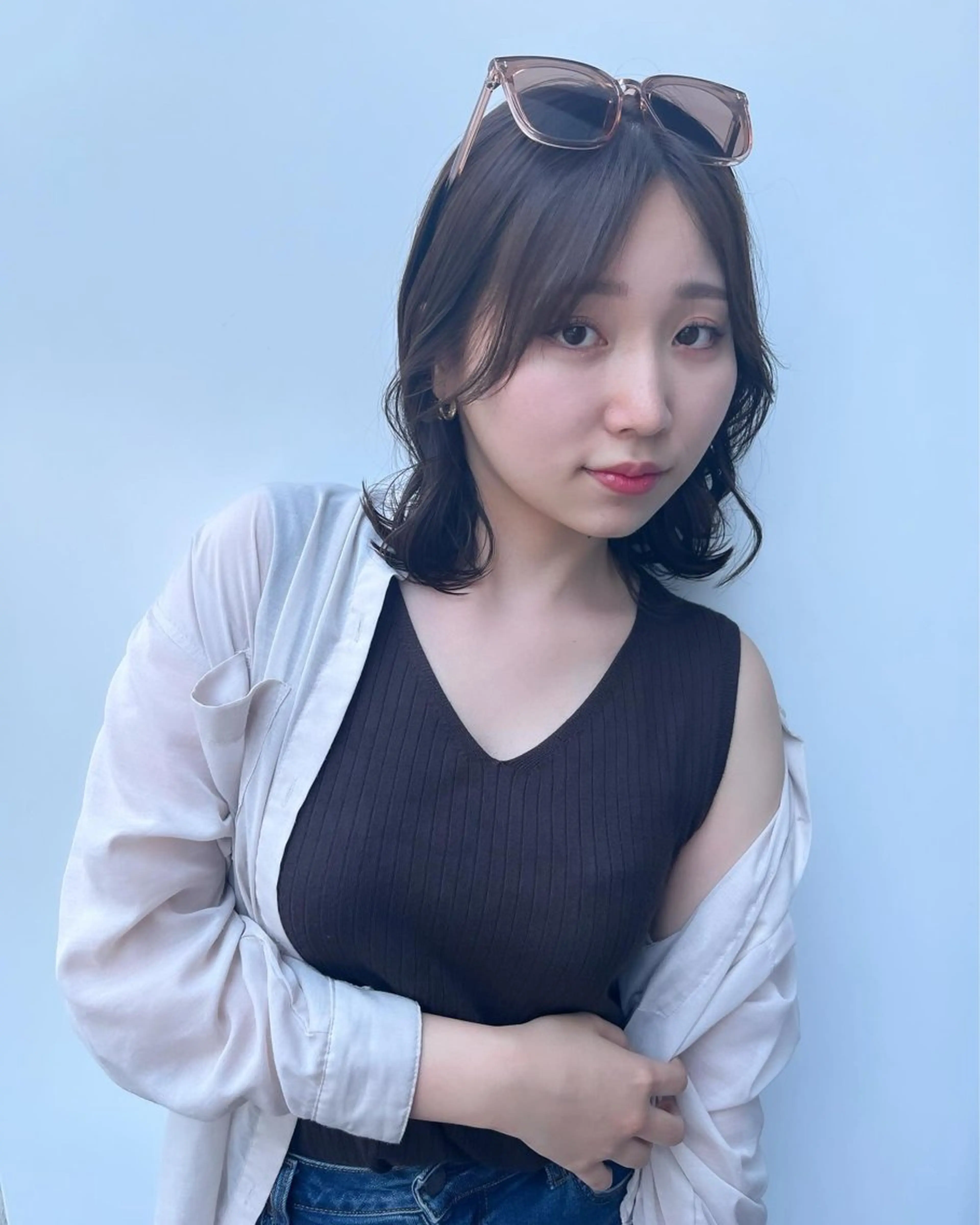 セミロング ALLYS 渋谷店所属・最高級の艶のある カラーmei🎨のヘアスタイル