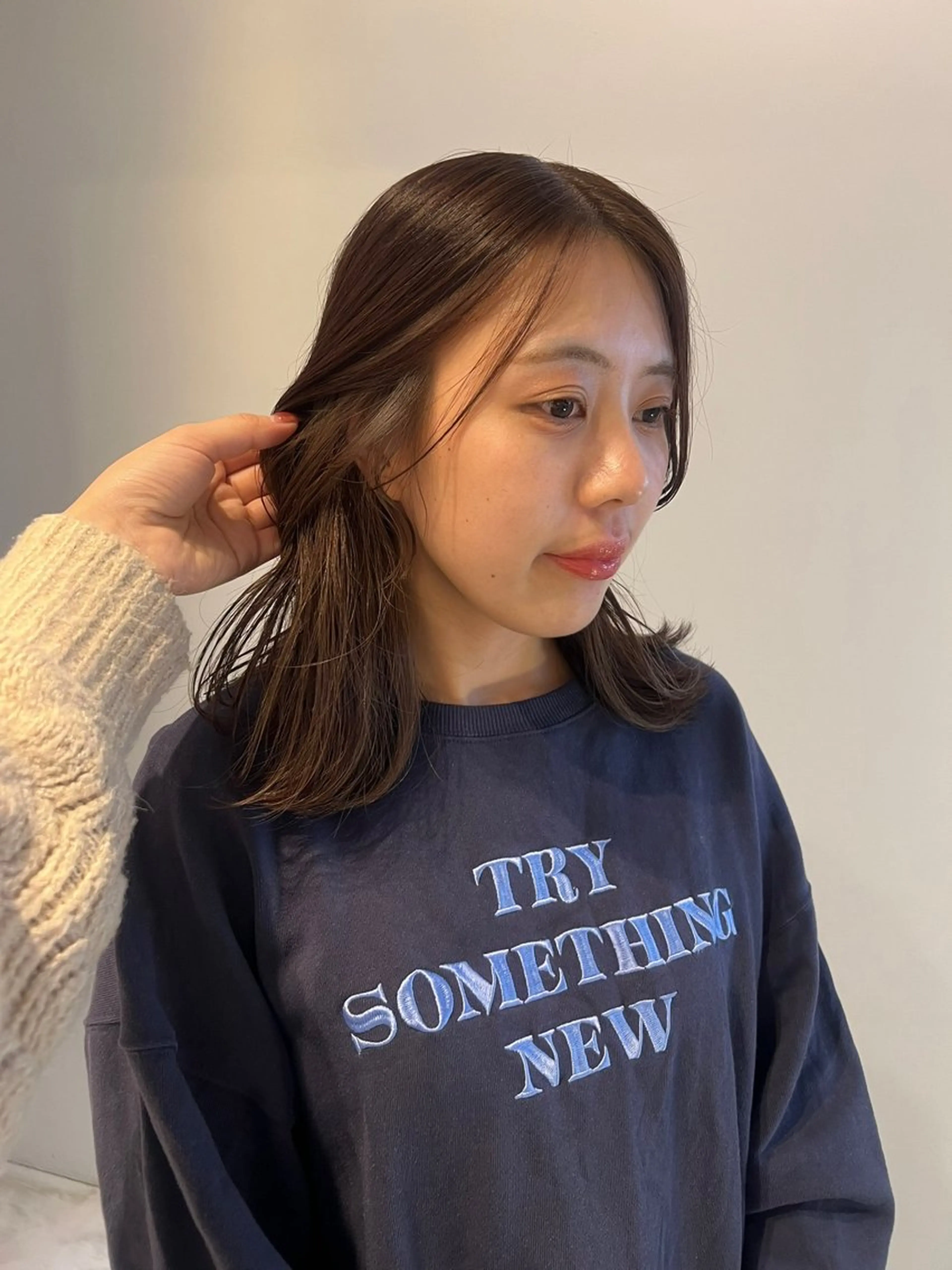 ミディアム ALLYS 渋谷店所属・最高級の艶のある カラーmei🎨のヘアスタイル