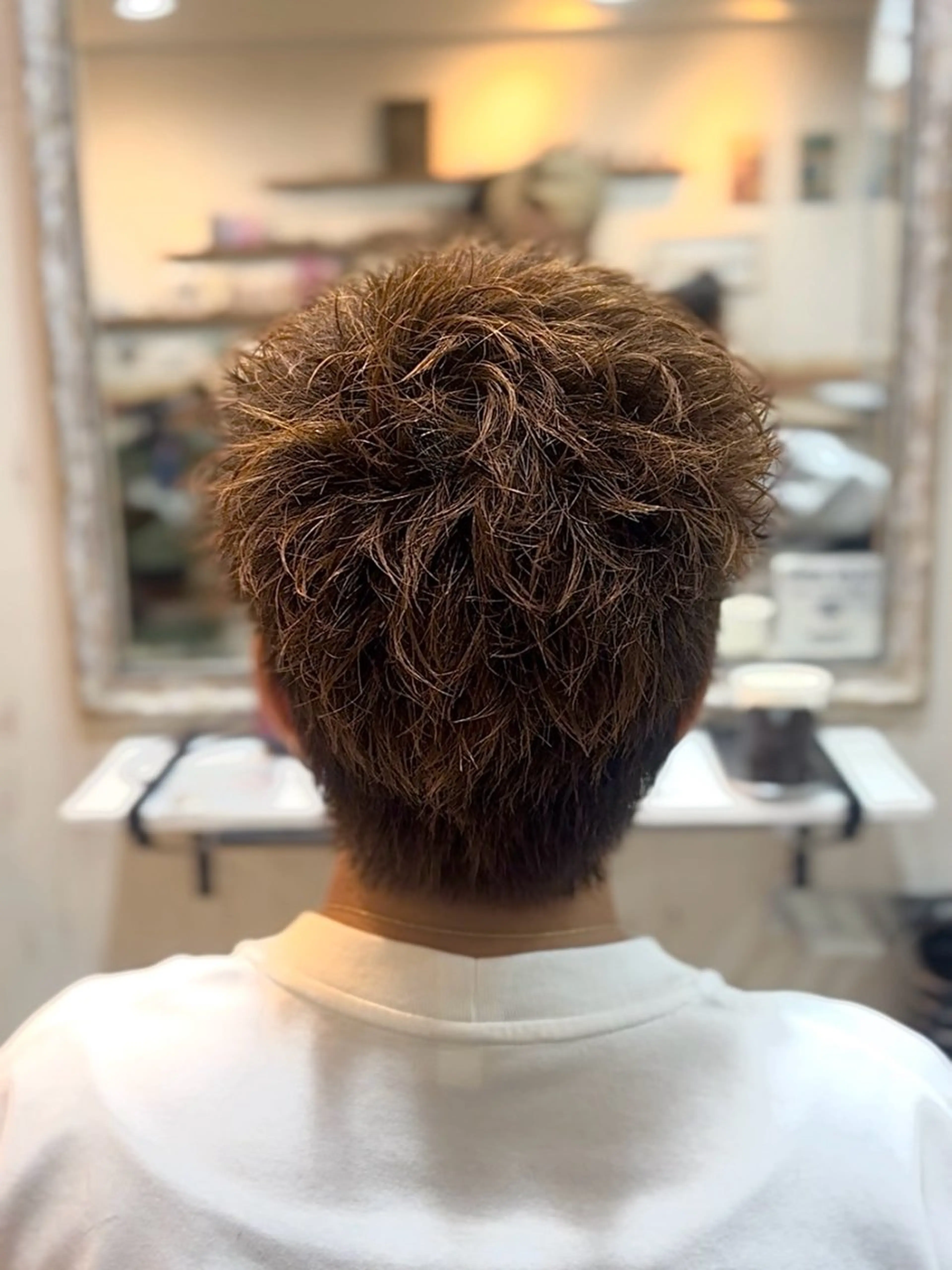 ショート パーマ くせ毛 カット 桜木町イケメン製造機 💥ルキのヘアスタイル