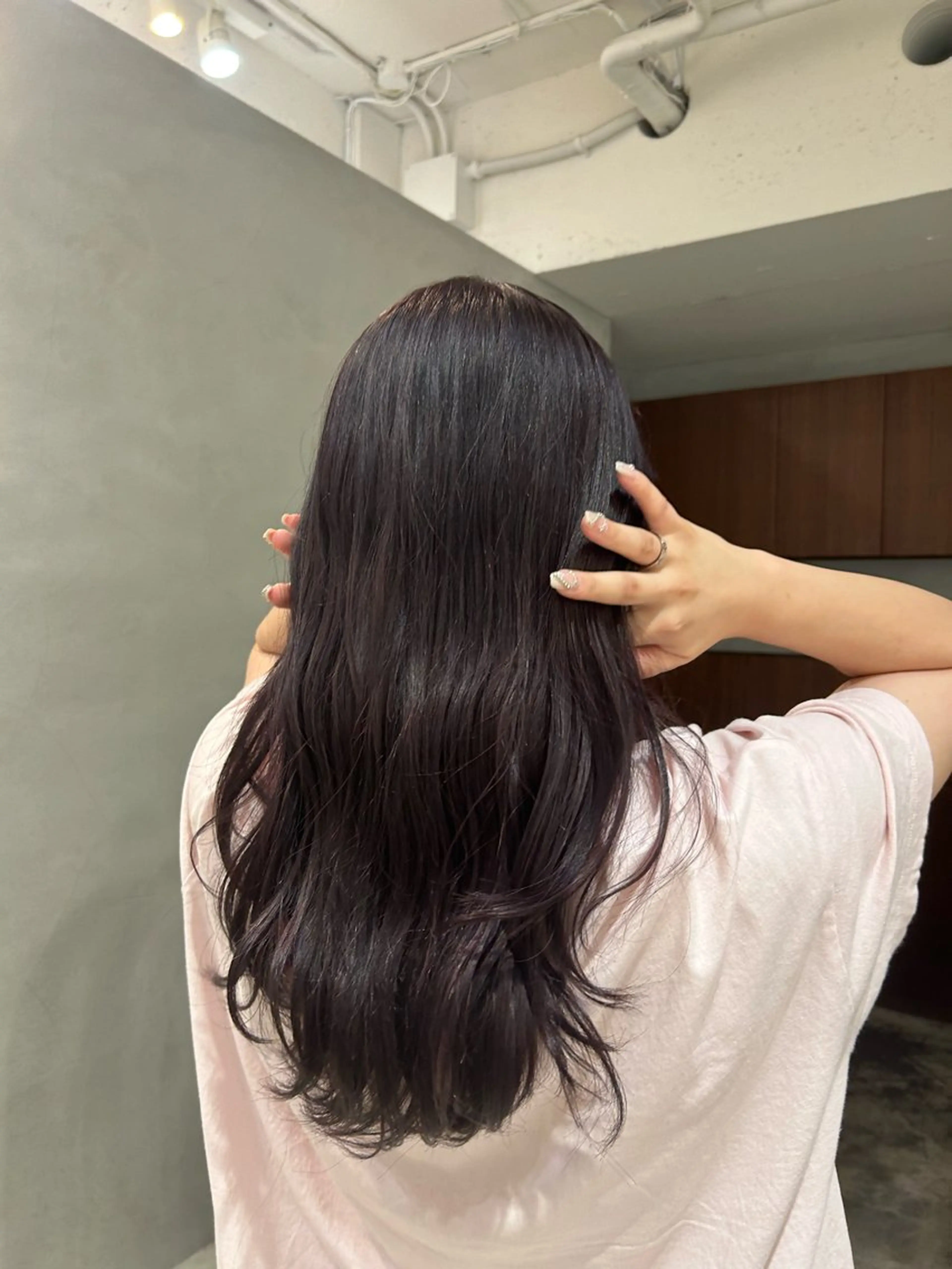 ロング カラー 透明感カラー ラベンダーカラー ピンクカラー ヘアカラー blink所属・ボブカット/ 透明感 カラー yuiのヘアスタイル